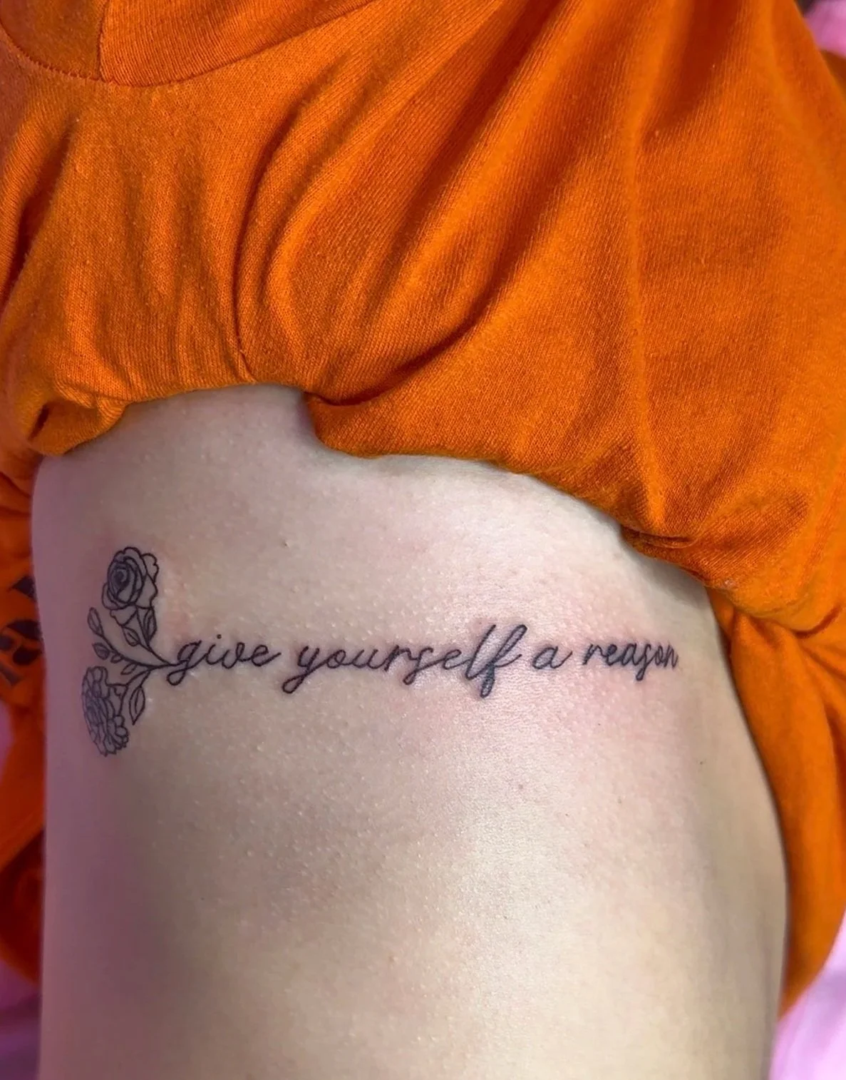 give yourself a reason tattoo