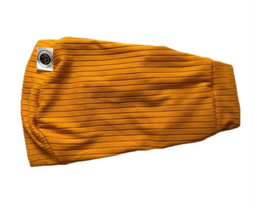 Gold Stripy Stretchy Sphynx Cat Jumper / Jersey