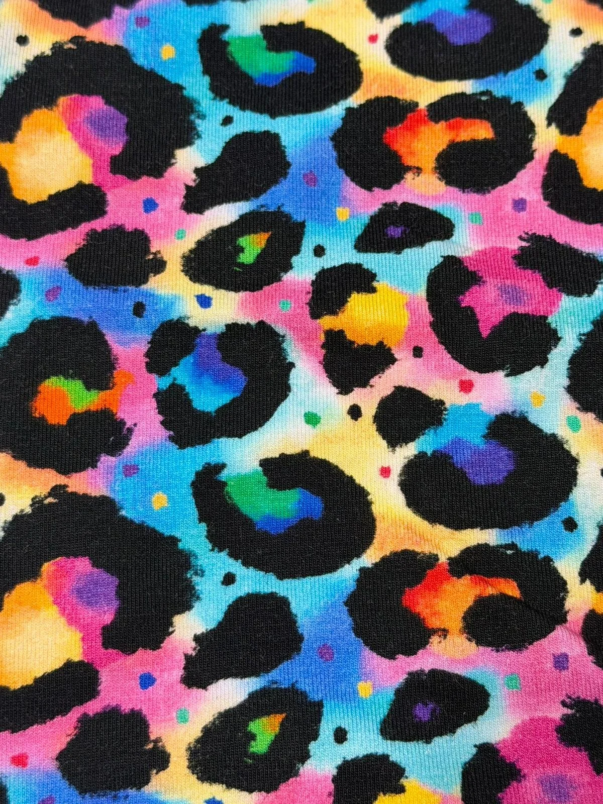 Multi-coloured Leopard Print Sphynx Cat Jumper / Jersey