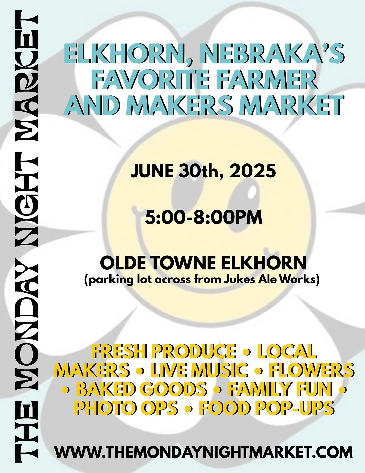 🎉 Get Ready for The Monday Night Market &ndash; June 30th! 🎉

Join us for an unforgettable evening at The Monday Night Market on Monday, June 30th, from 5:00 PM to 8:00 PM in the heart of Olde Towne Elkhorn! ￼

Expect:
🛍️ A variety of local vendor