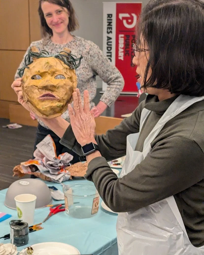 We&rsquo;d like to extend a special thank you to the @portlandpubliclibrary, Raminta and Sarah, for helping us bring together community for Trans Day of Visibility! It was an absolute joy to see everyone taking the time to create masks and celebrate 