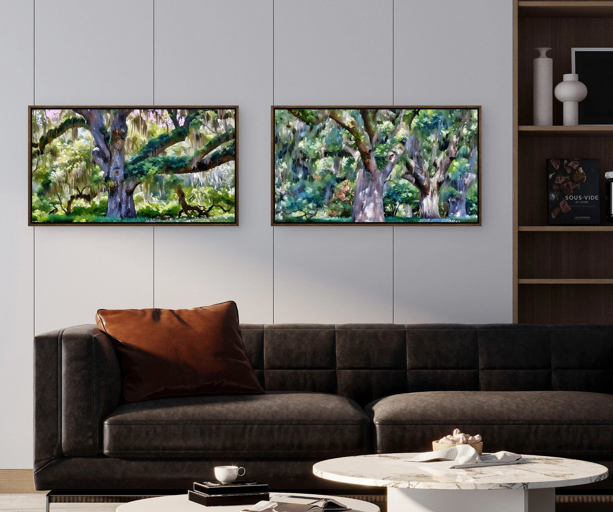 Whispers of the Southern Wild – Set of Two Original Framed Fine Art Prints