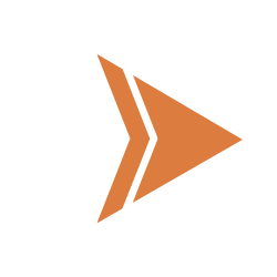 White number 4 with orange and white arrow design