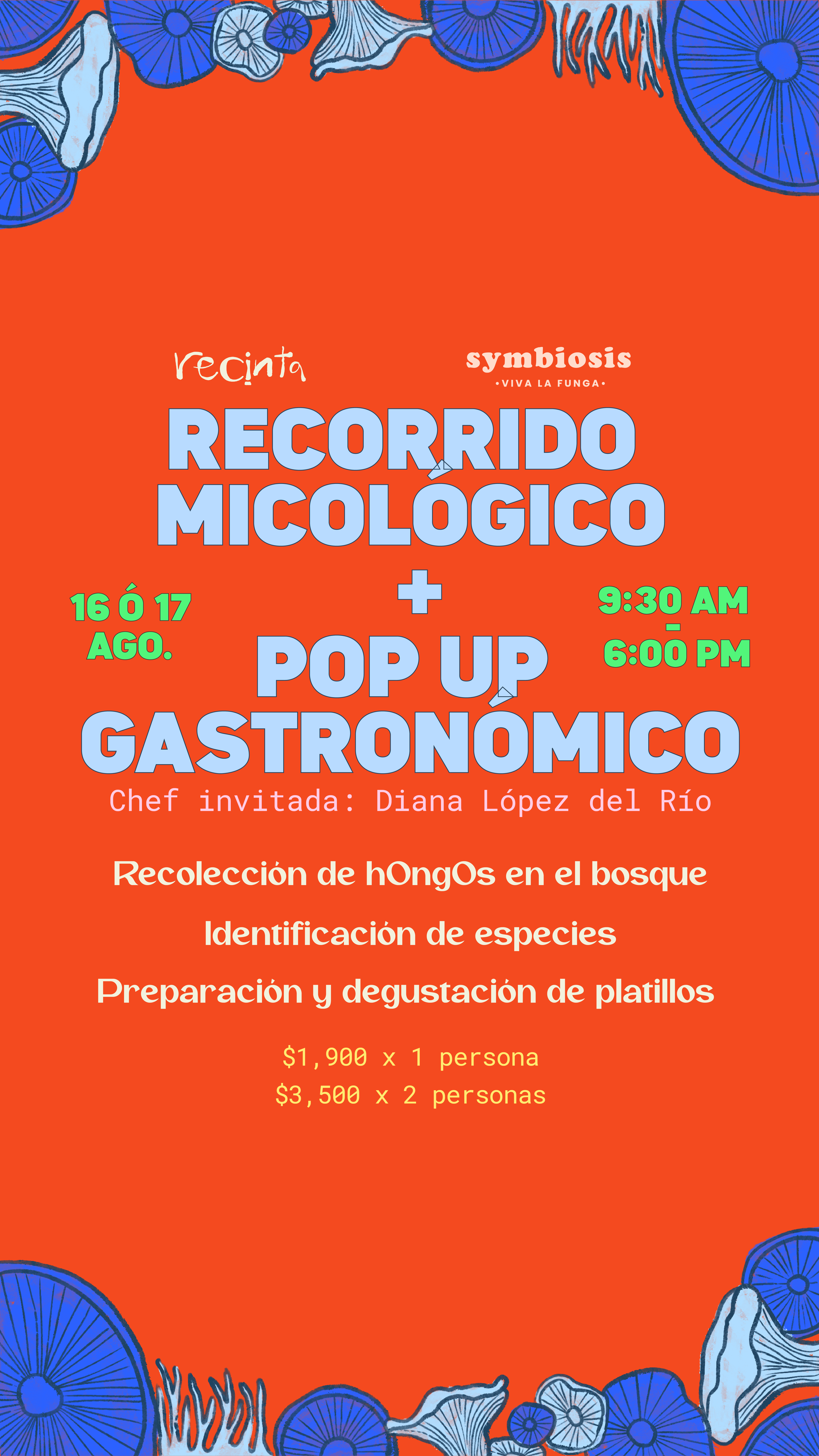 ¡FIESTA FUNGI! Recorrido Micológico + Pop Up Gastronómico