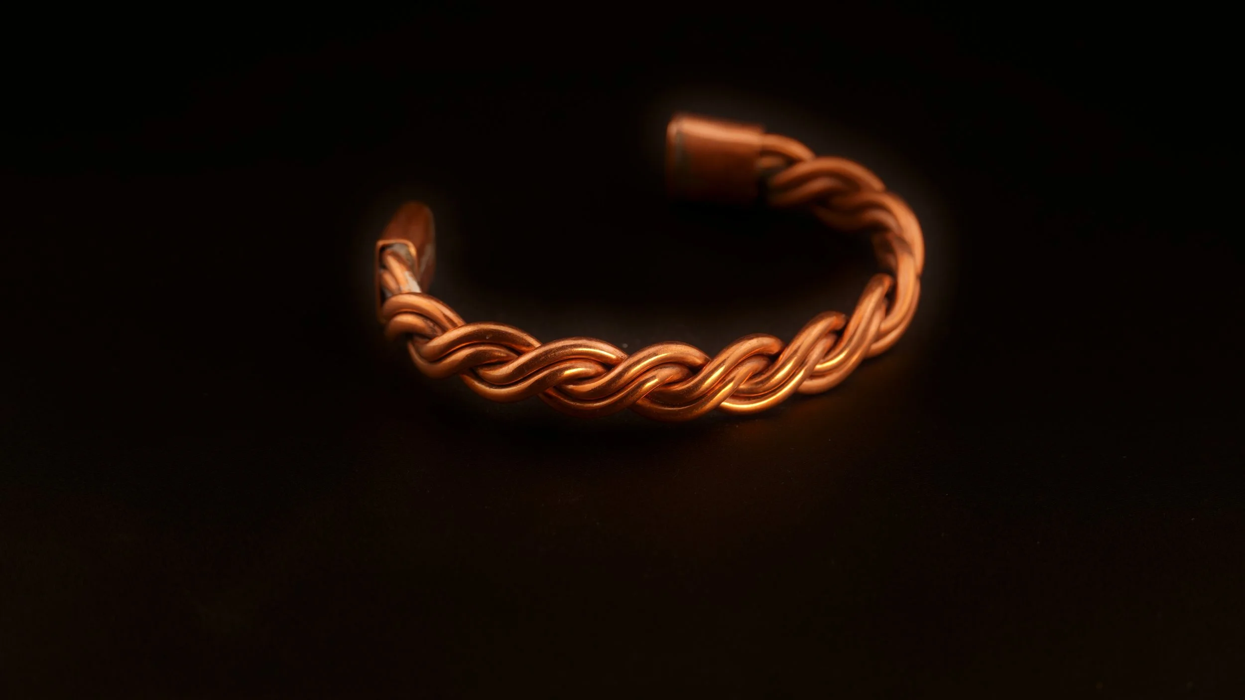 Copper Twist Cuff 4 10awg Copper