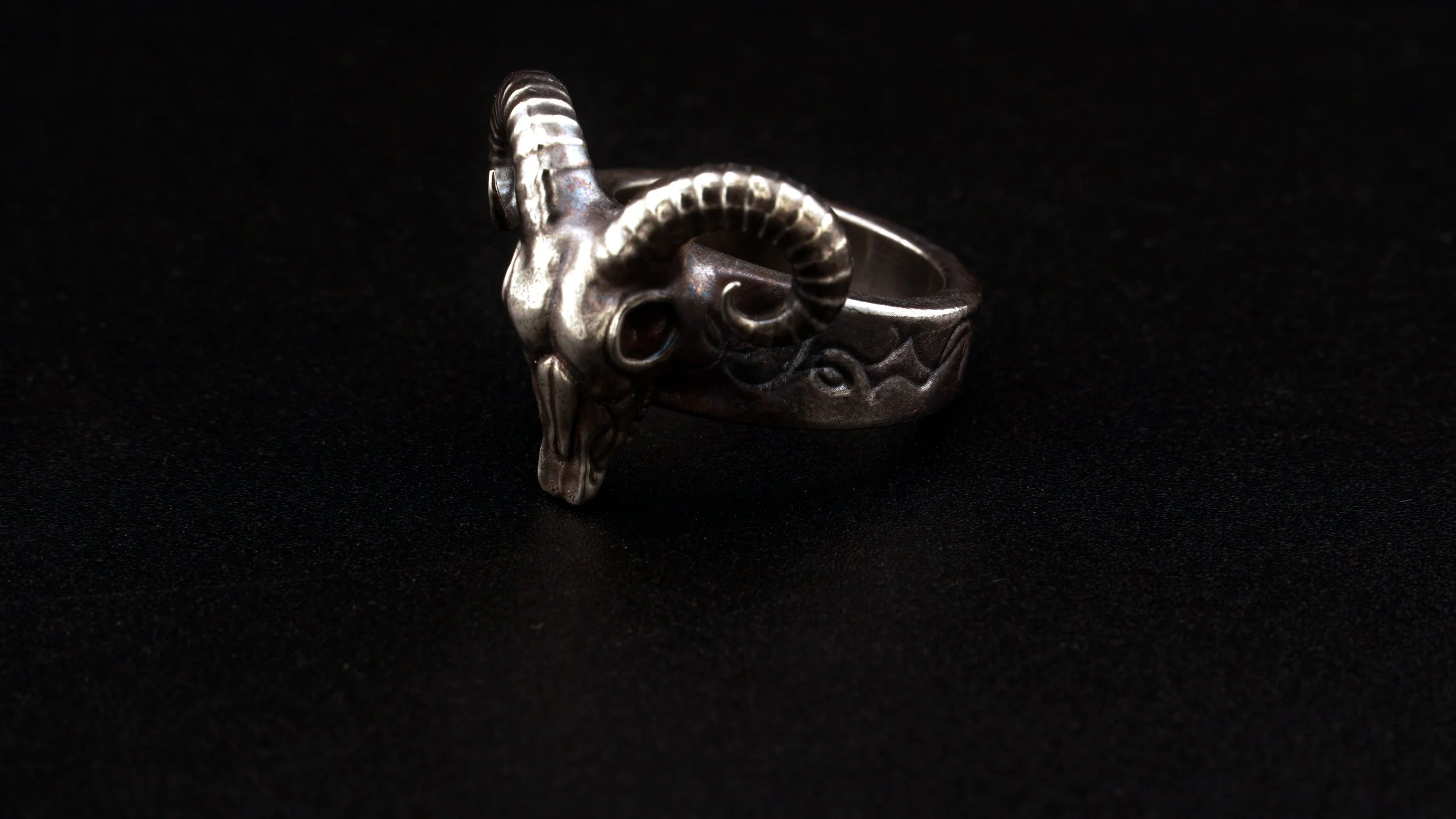 Ram Skull Ring