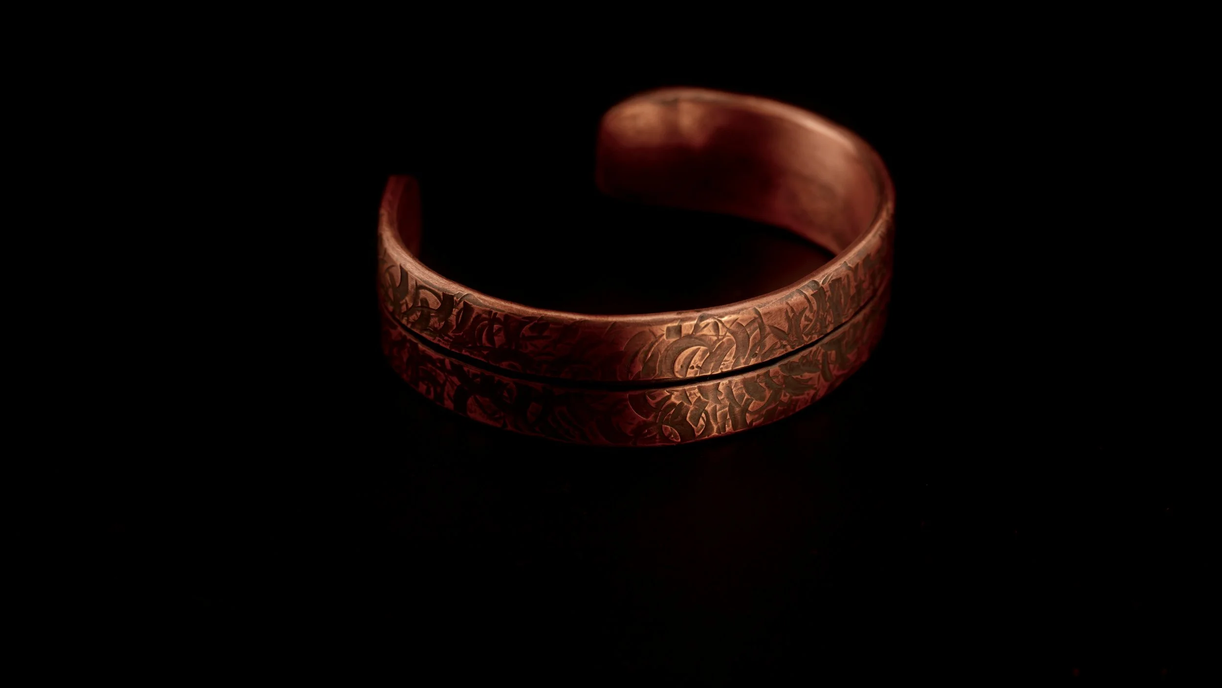 Copper Hammered Cuff