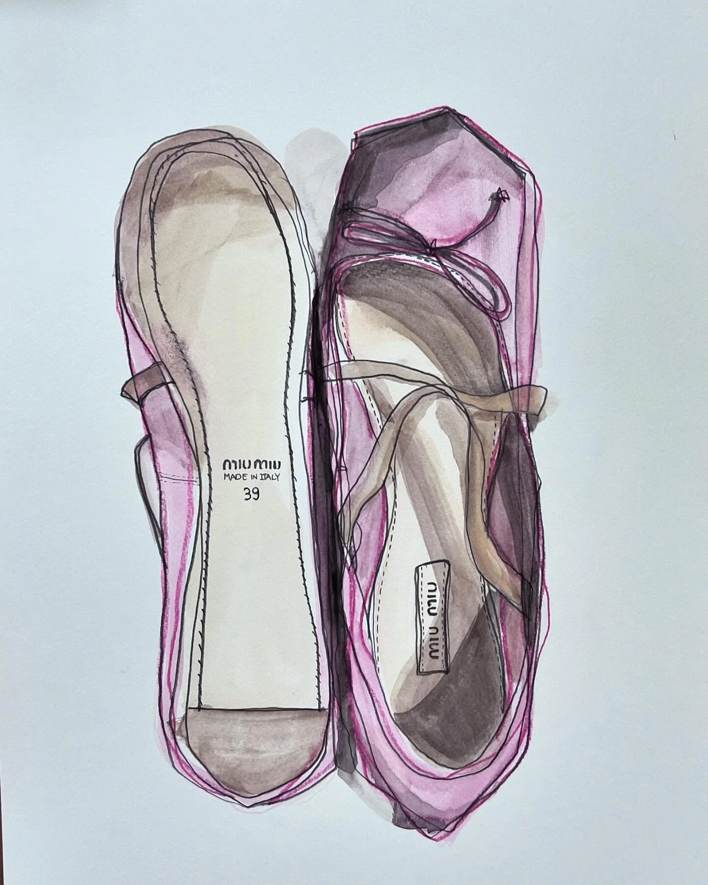 A slow, ballet kind of day&hellip; not sure what to paint at the mo so this one&rsquo;s for you @ekrschlegel 💕💫
Any suggestions out there?!
.
.
.
.
.
#illustration #imasize39incaseyouwondered #ballet #pink