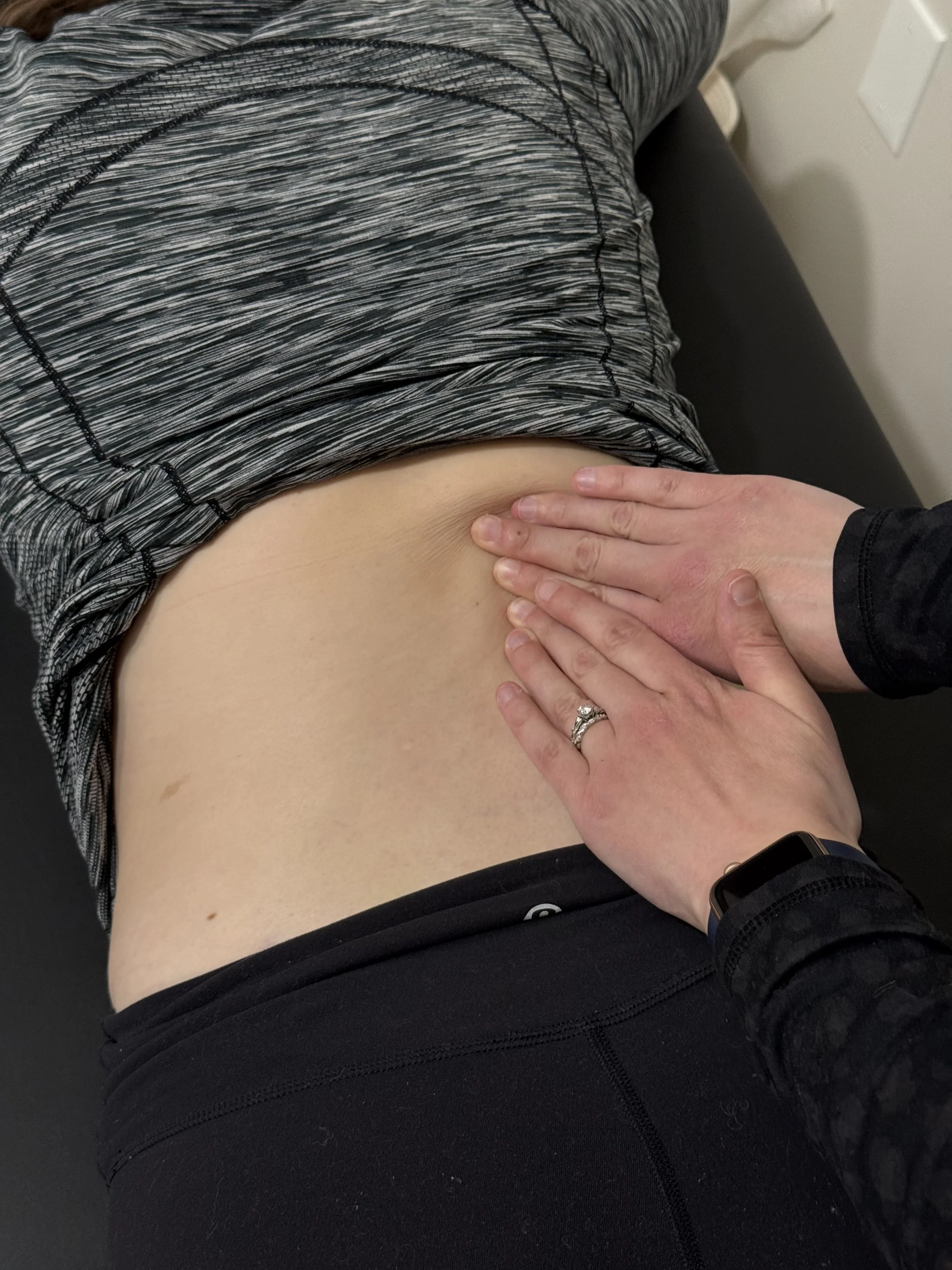 Lower back manual therapy (massage) in pelvic floor physical therapy