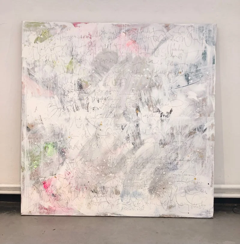 Kaligraphie Acryl auf Leinwand
