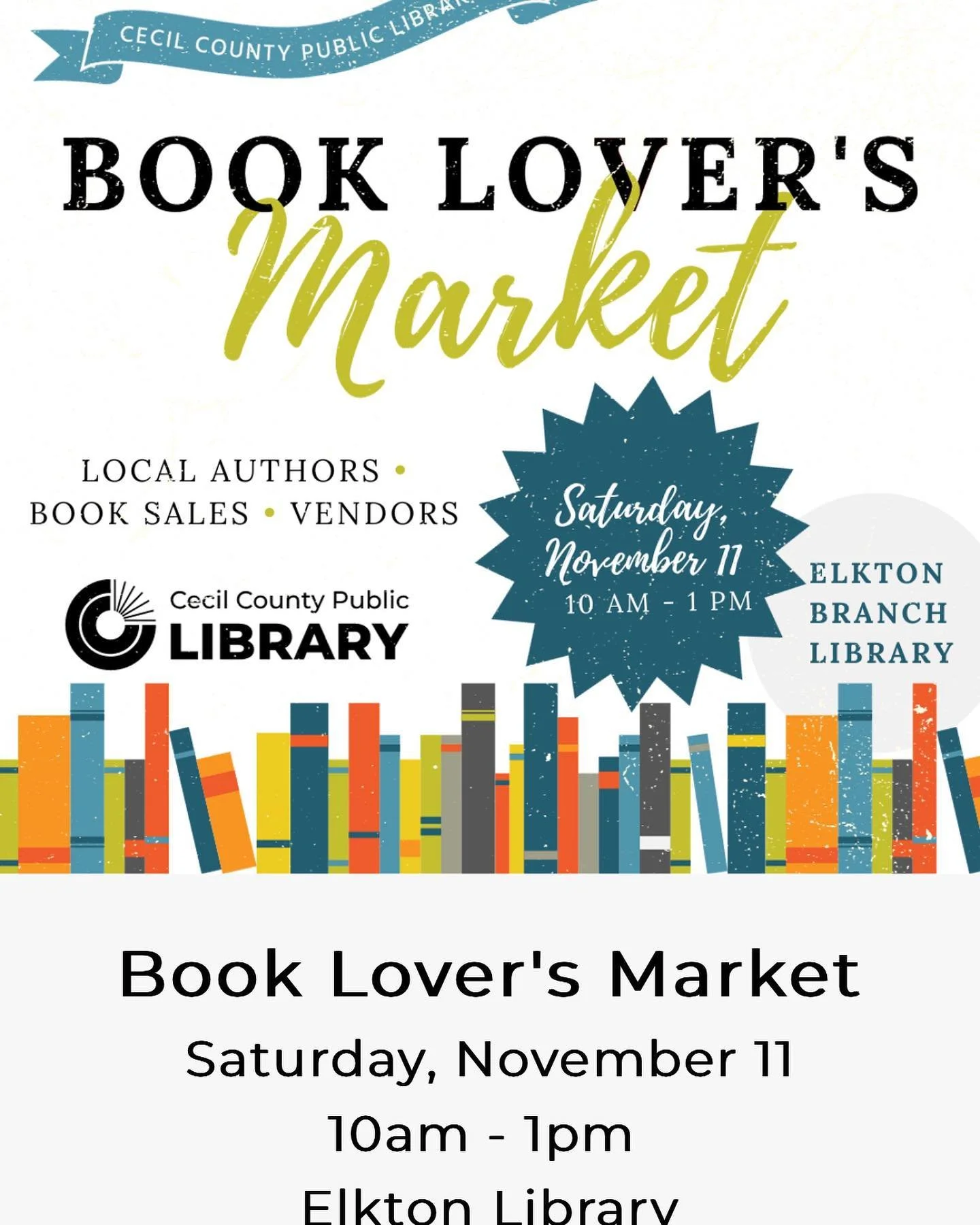 Mark your calendars:
11/22/23- Book Lovers Market
11/25/23- Britain Hill Vineyards