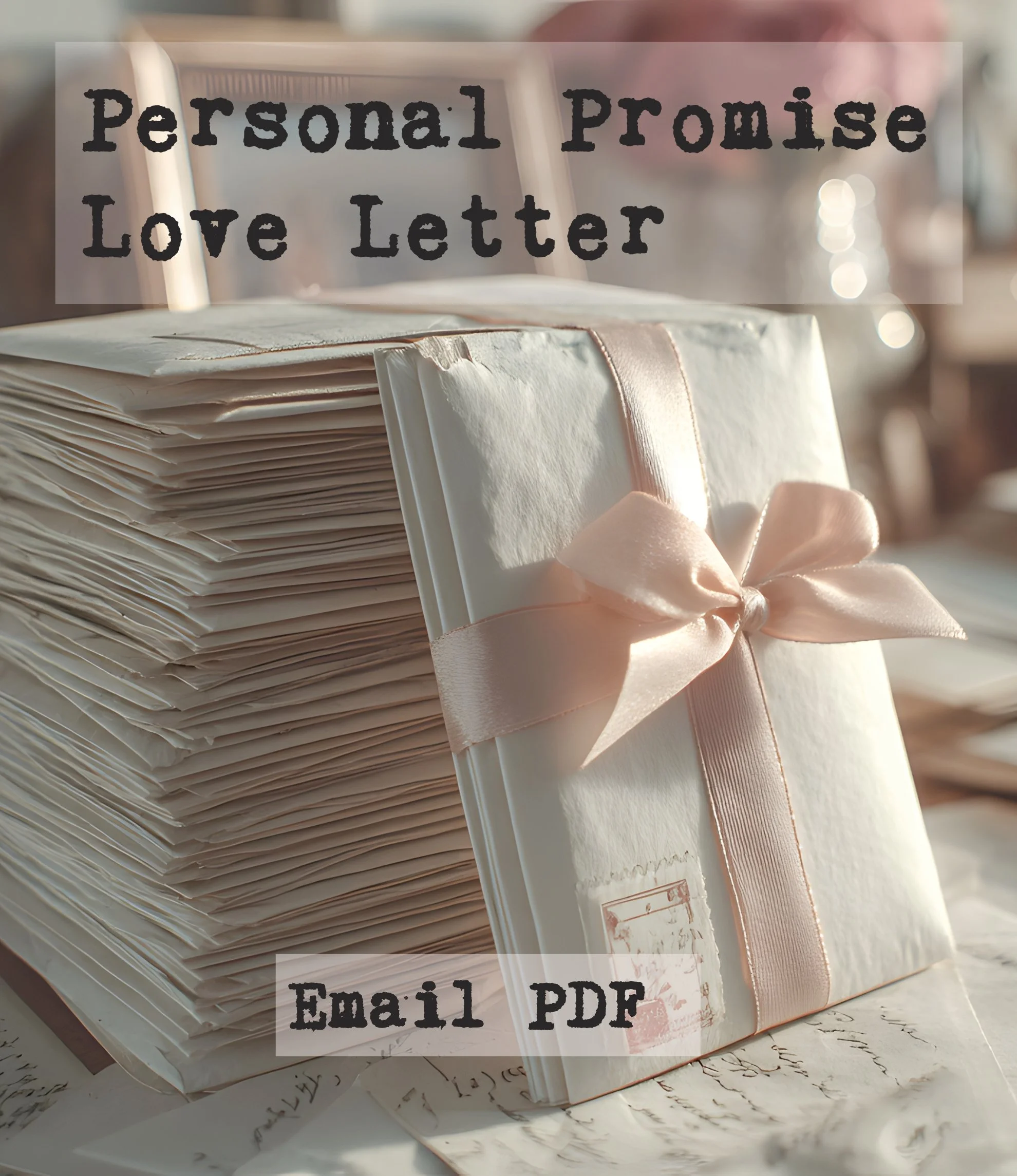 Personal Promise Love Letter - PDF EMAIL