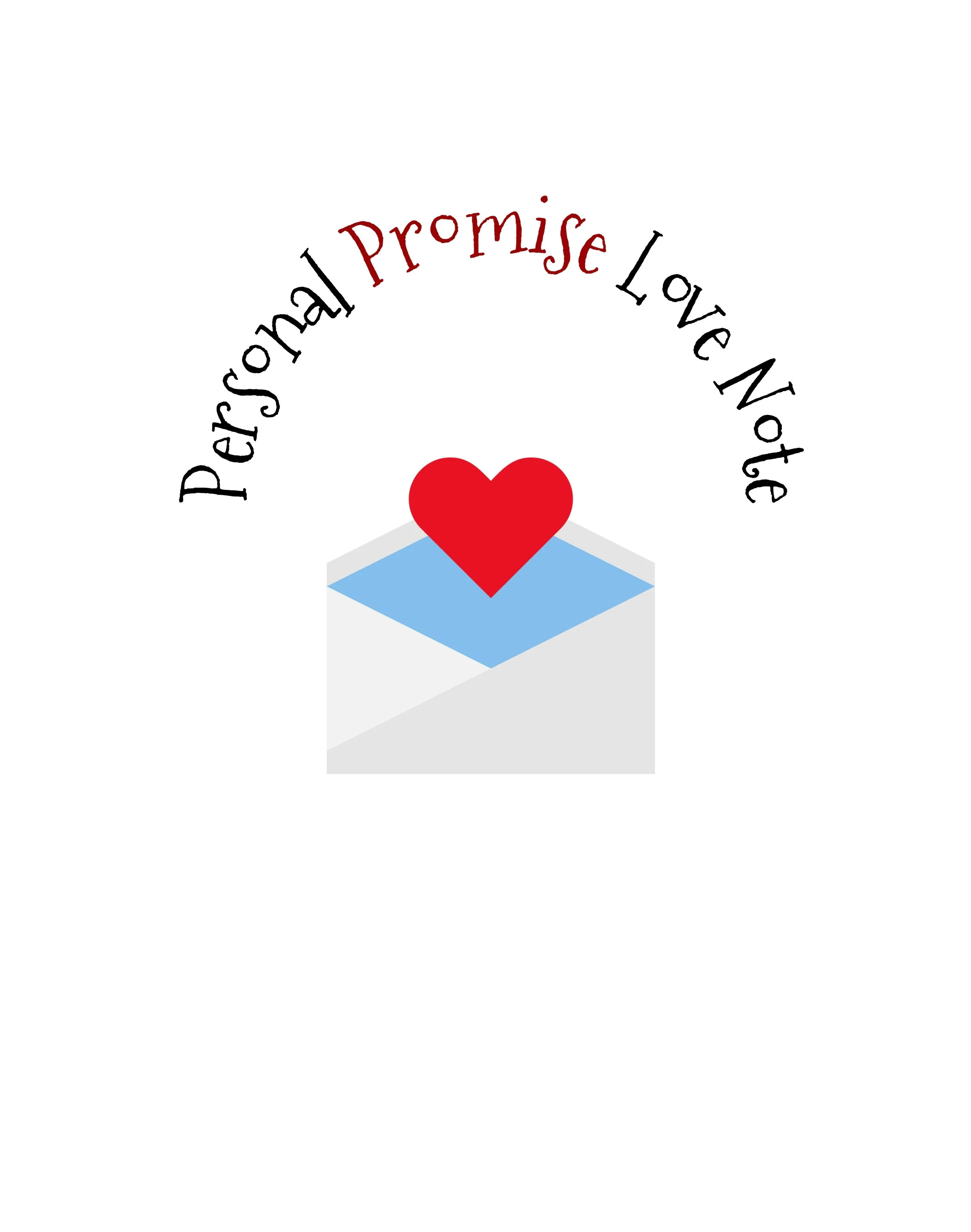Personal Promise Love Note - EMAIL PDF