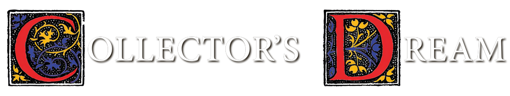 Collector's Dream logo with ornate, illuminated letter 'C' and 'D' in decorative boxes.