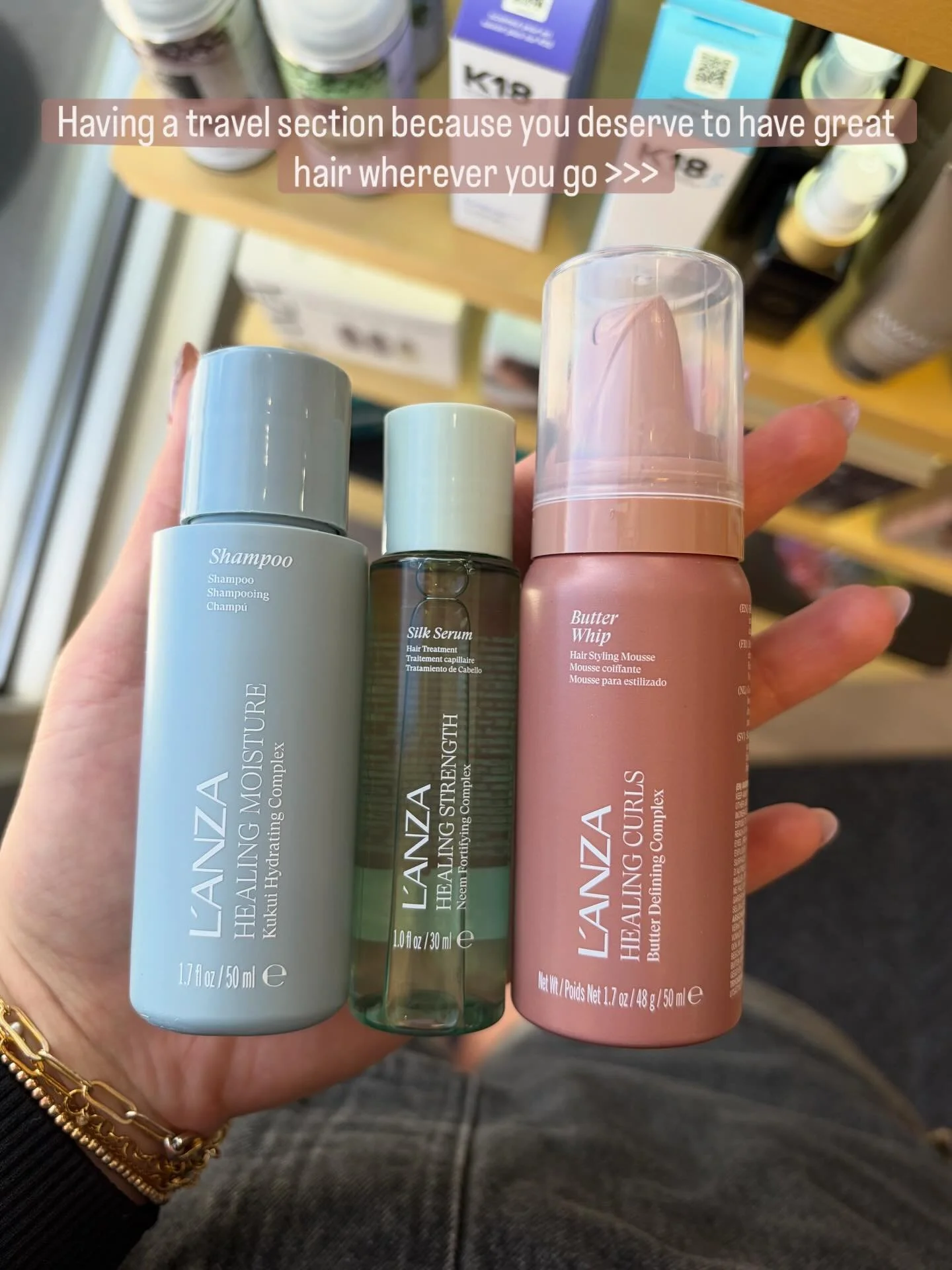 Make traveling easier with the best &ldquo;mini me&rdquo; products!!
#travelsize #goodhairday #salonfoushee #lanzahaircare