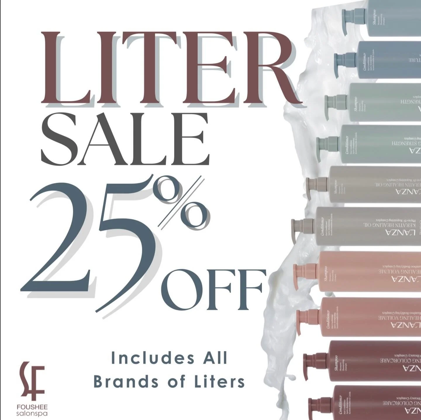 25% OFF ALL LITERS? It&rsquo;s almost to good to be true! 
Come on down and check out all our liters!