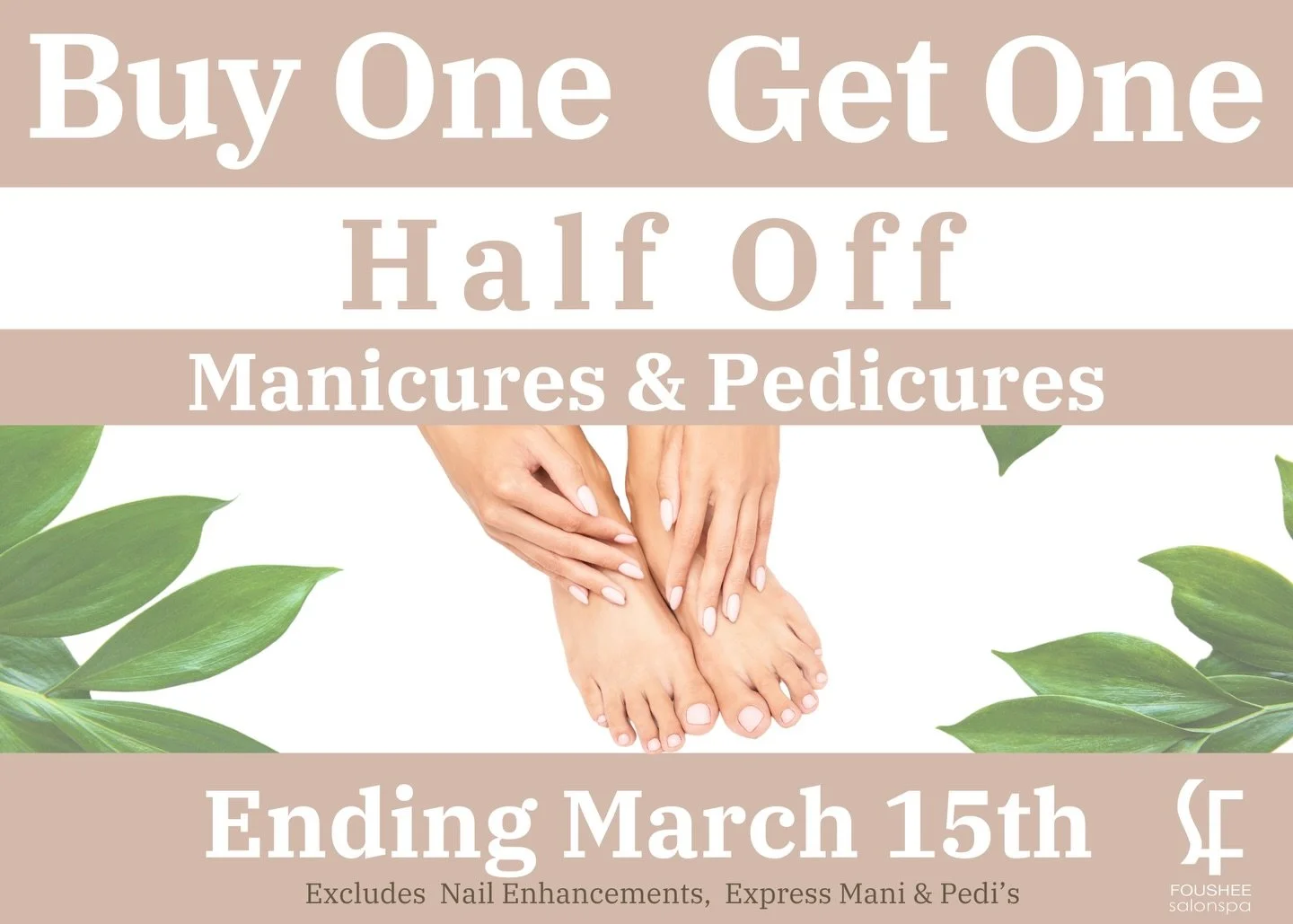🚨ATTENTION 🚨

ITS THAT TIMES OF YEAR!!!!!!!!! 
BOGO MANI AND PEDIS ARE BACK!!!!!!!!!!!

Stop on in or give us a call to stock up for the year!!!