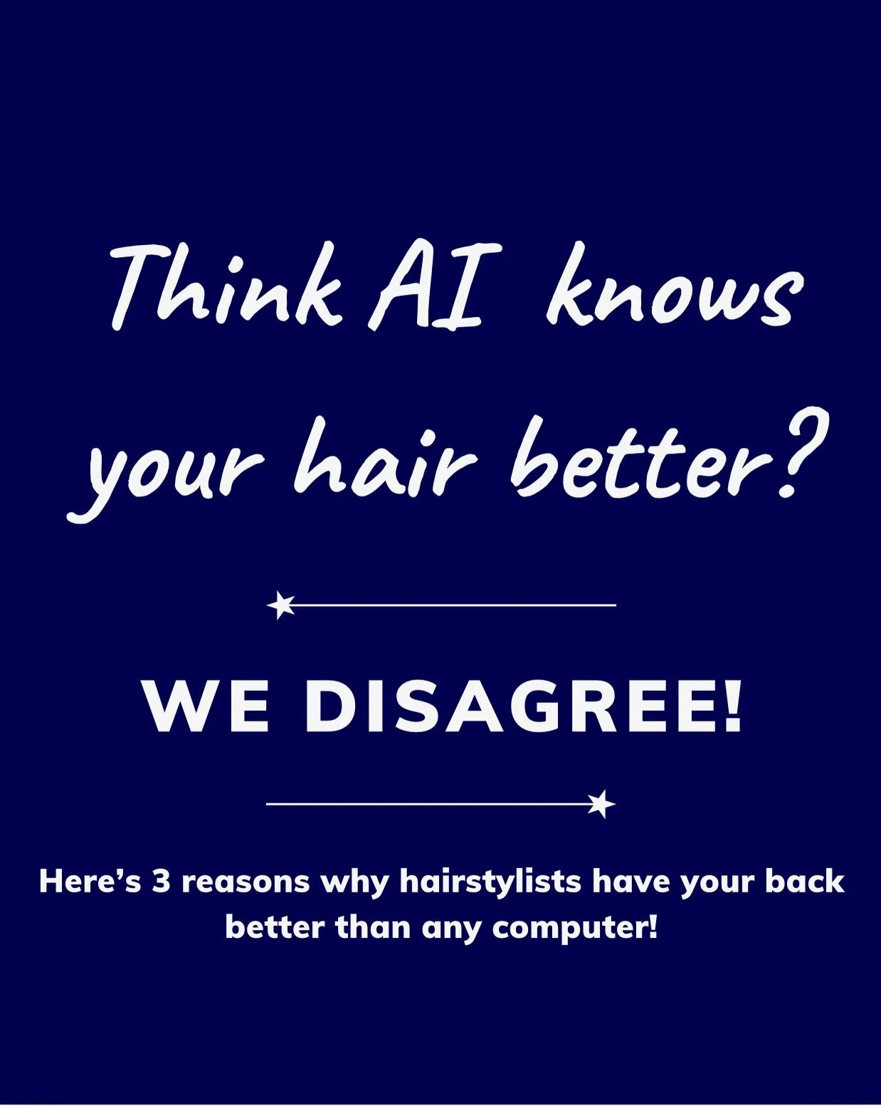 AI may be smart but we are more caring🤭
#fousheesalonspa #salonfoushee