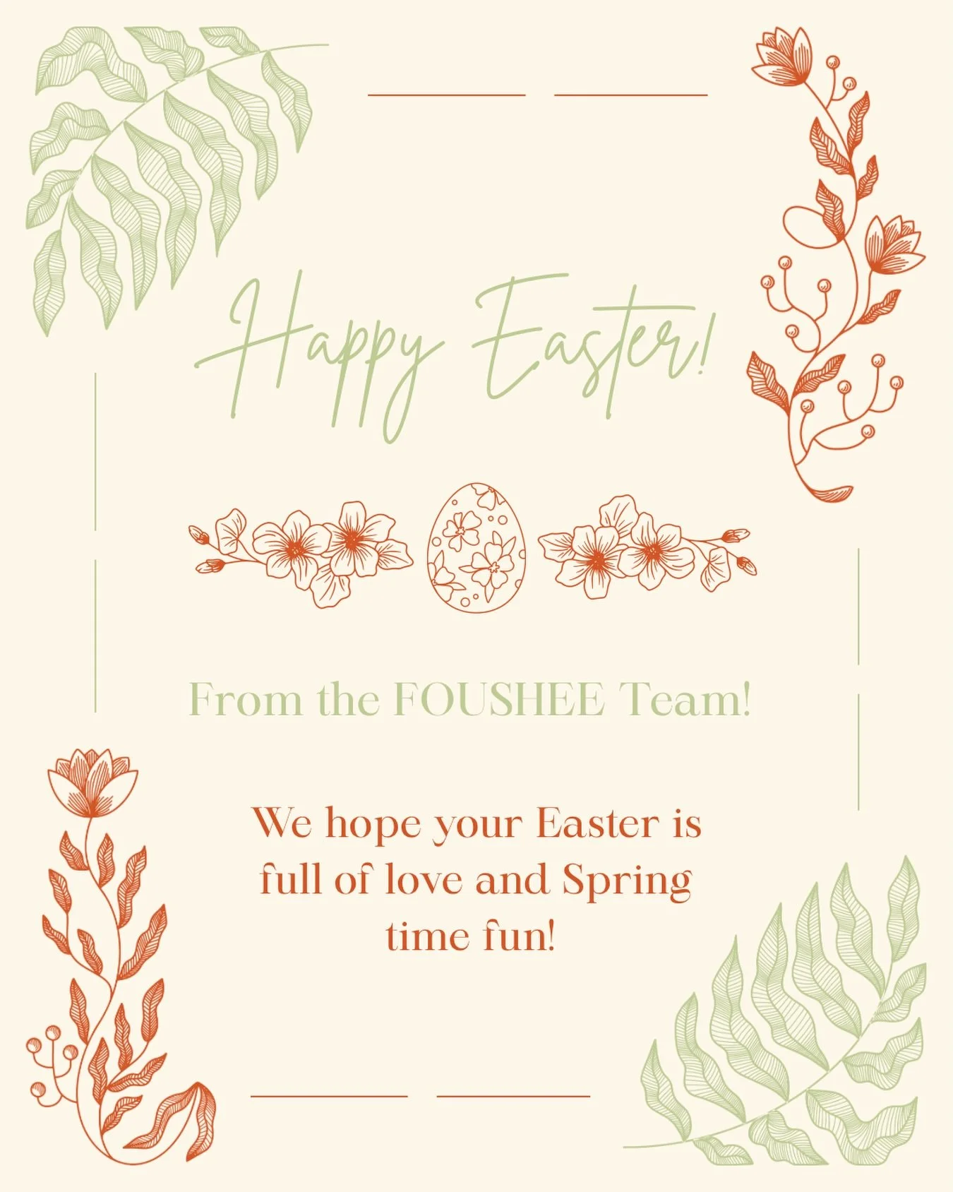 Happy Easter from us to you!
#fousheesalonspa #happyeaster
