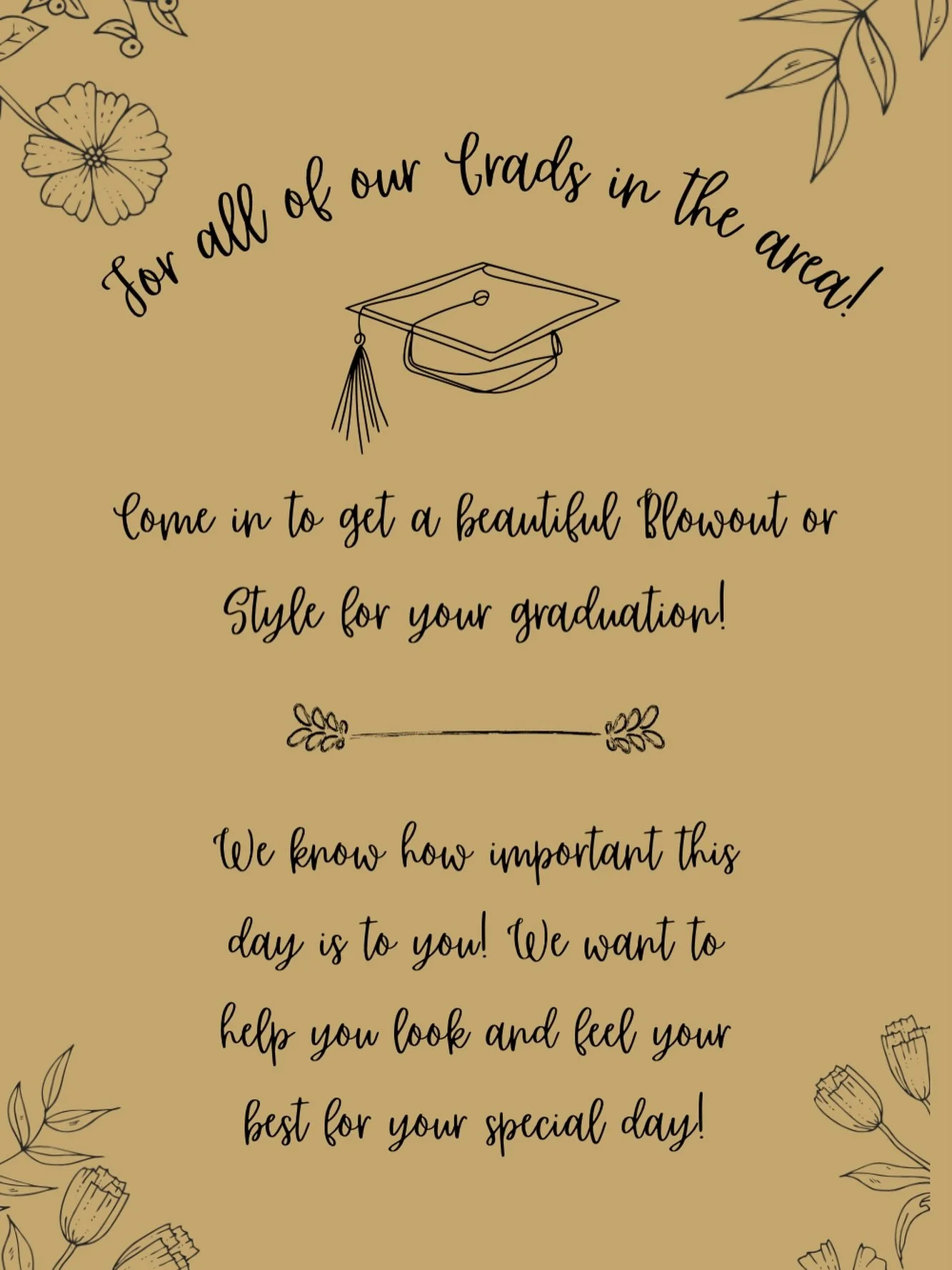 Happy Graduation to all of the grads in our area!!
#fousheesalonspa