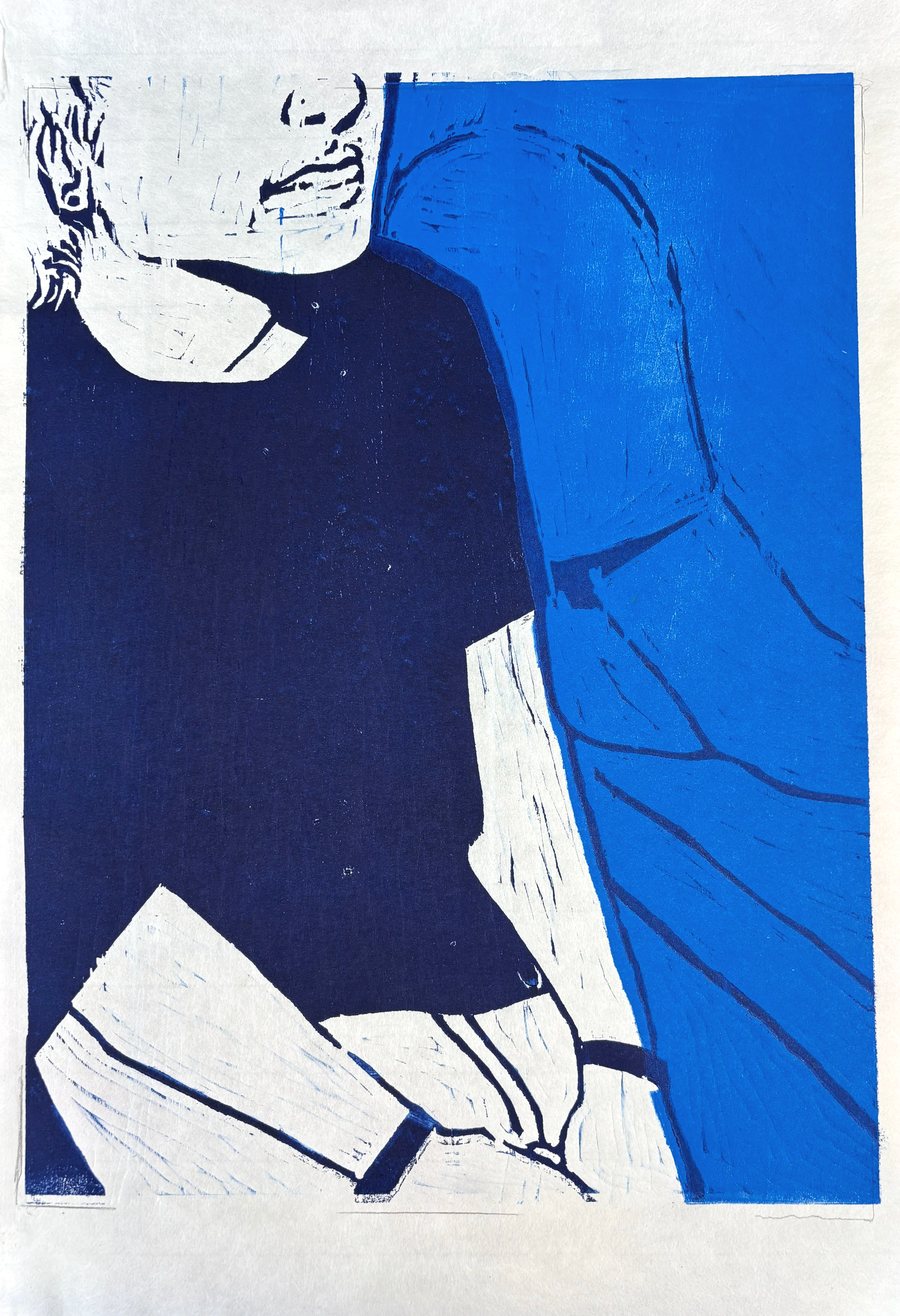 self portrait detail, 18"x24", 2026