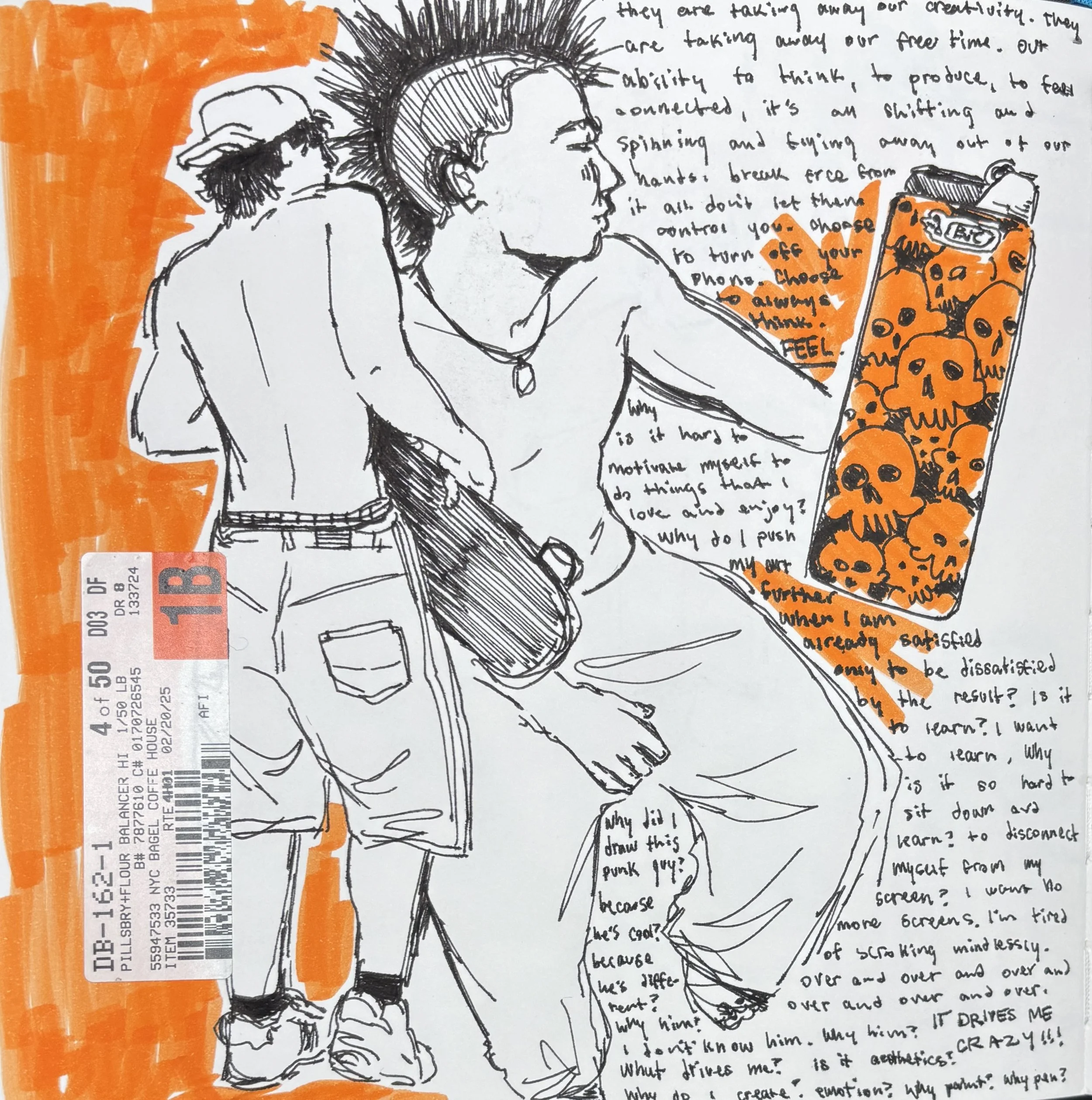 punk, multi media, 8"x8", 2025