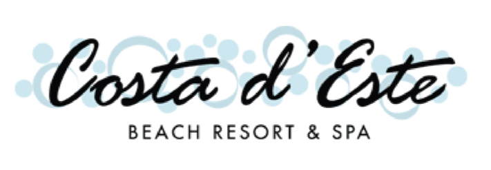 Logo for Costa d'Este Beach Resort & Spa with stylized text.