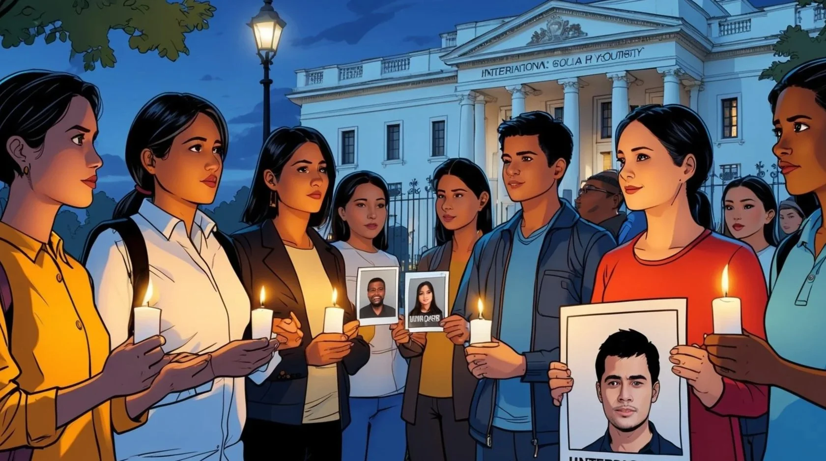 Protestors push back on riot police shields