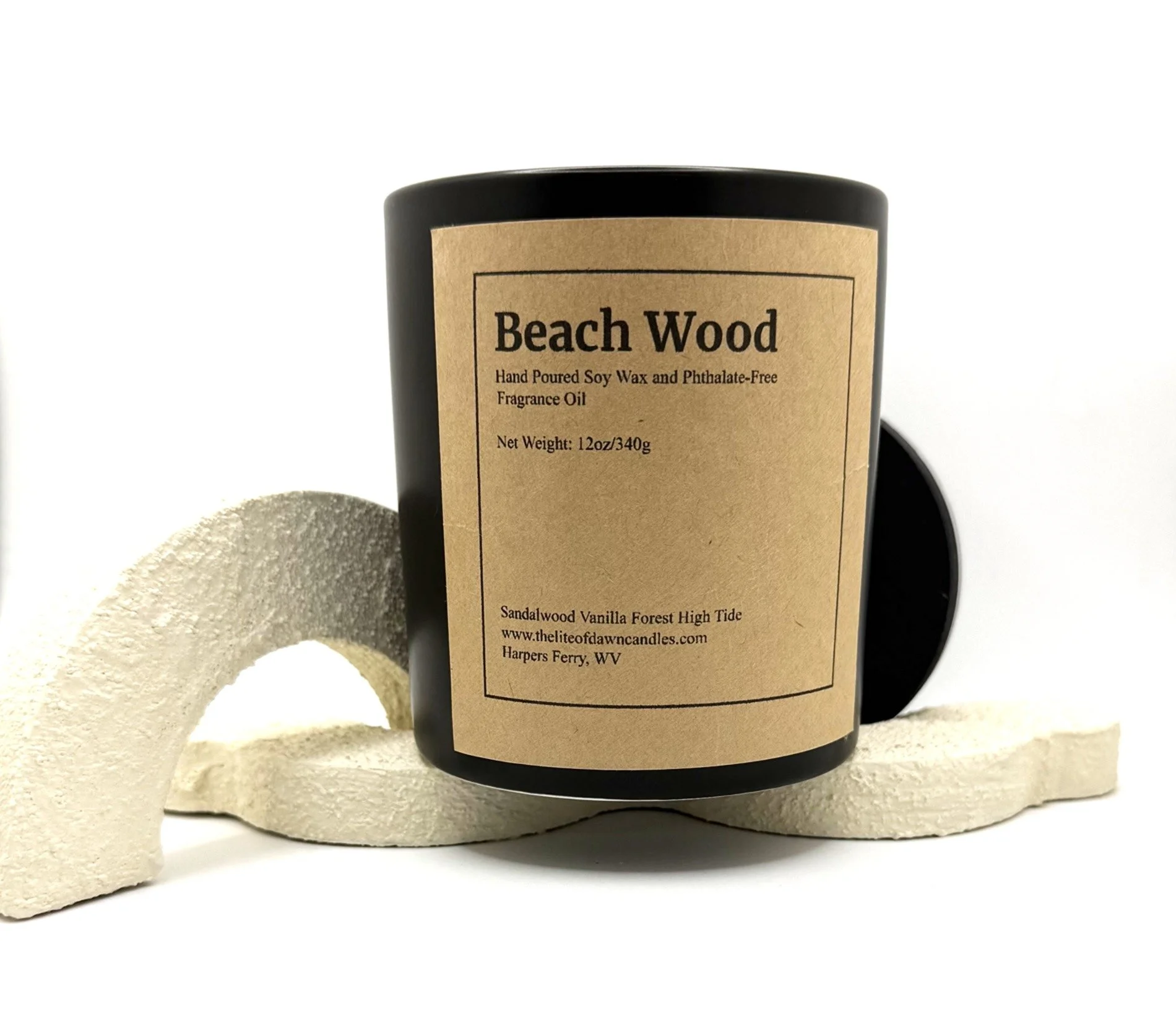 Beachwood Soy Wax Candle 12oz