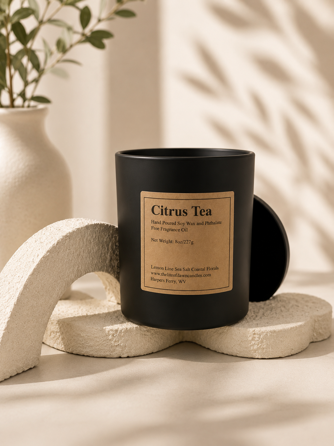 Citrus Tea Soy Wax Candle 8oz