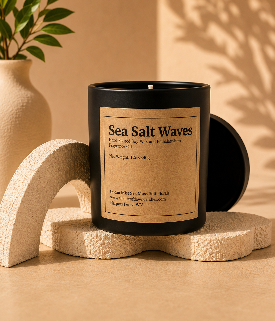 Sea Salt Waves Soy Wax Candle 12oz