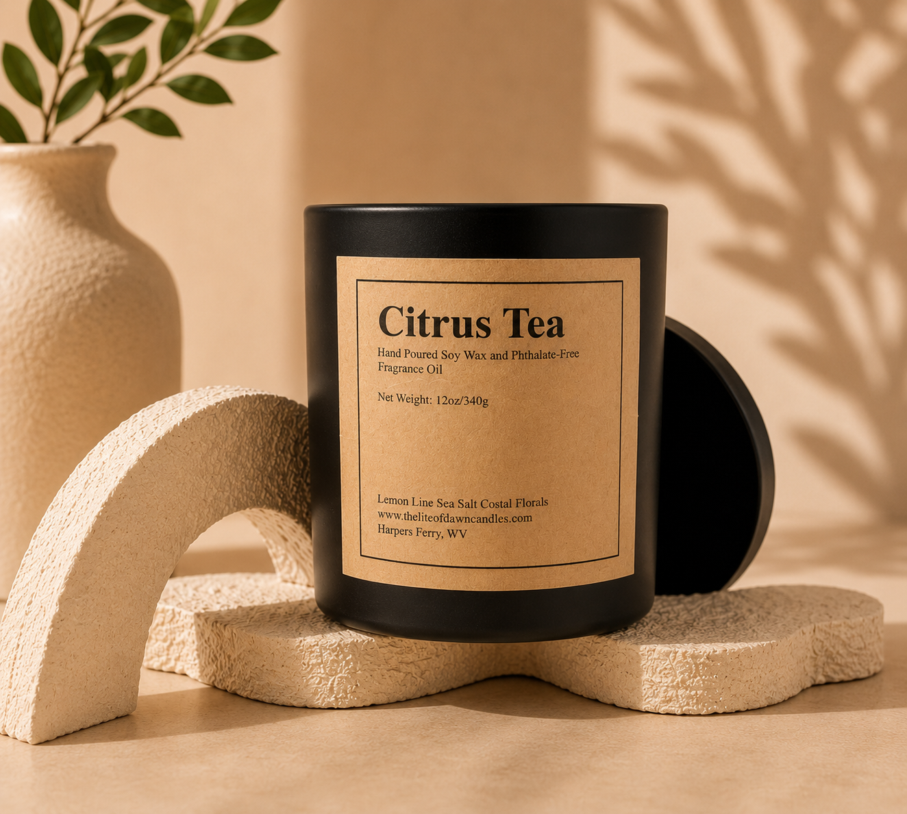 Citrus Tea Soy Wax Candle 12oz