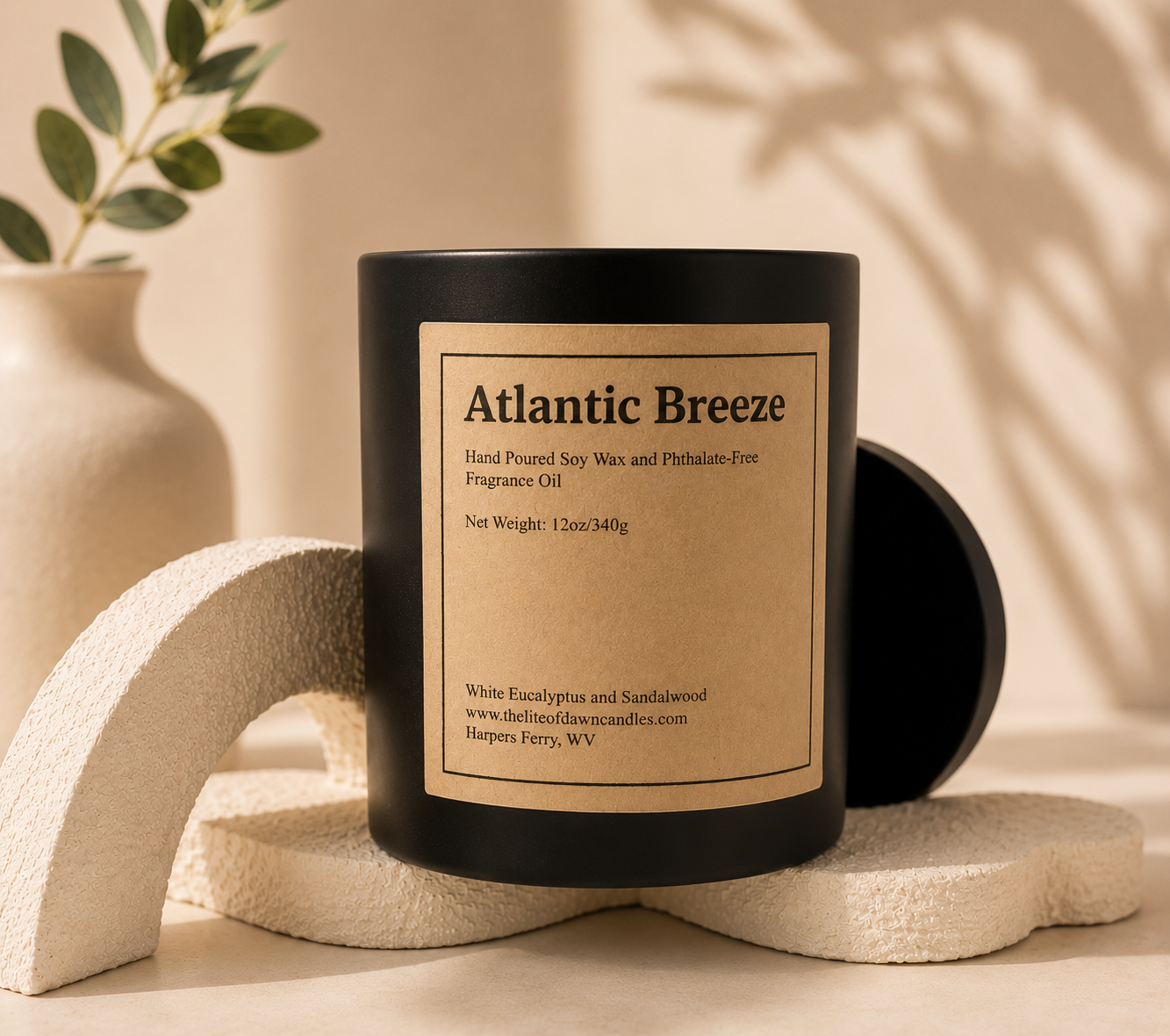 Atlantic Breeze Soy Wax Candle 12oz