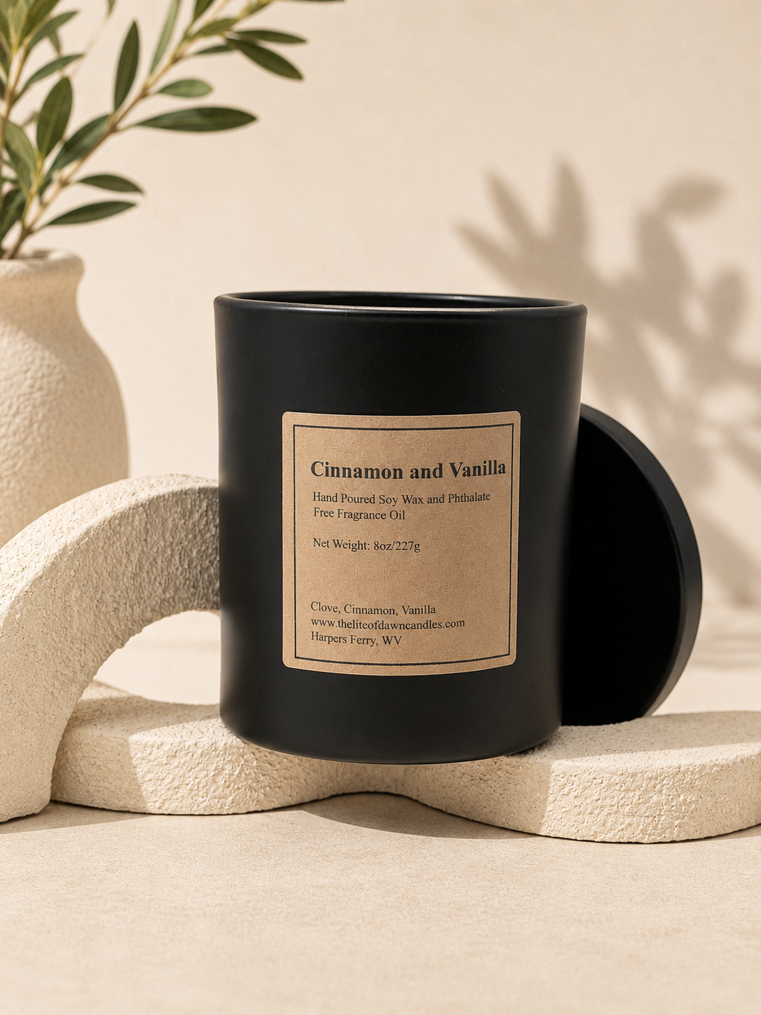 Cinnamon and Vanilla 8oz Candles