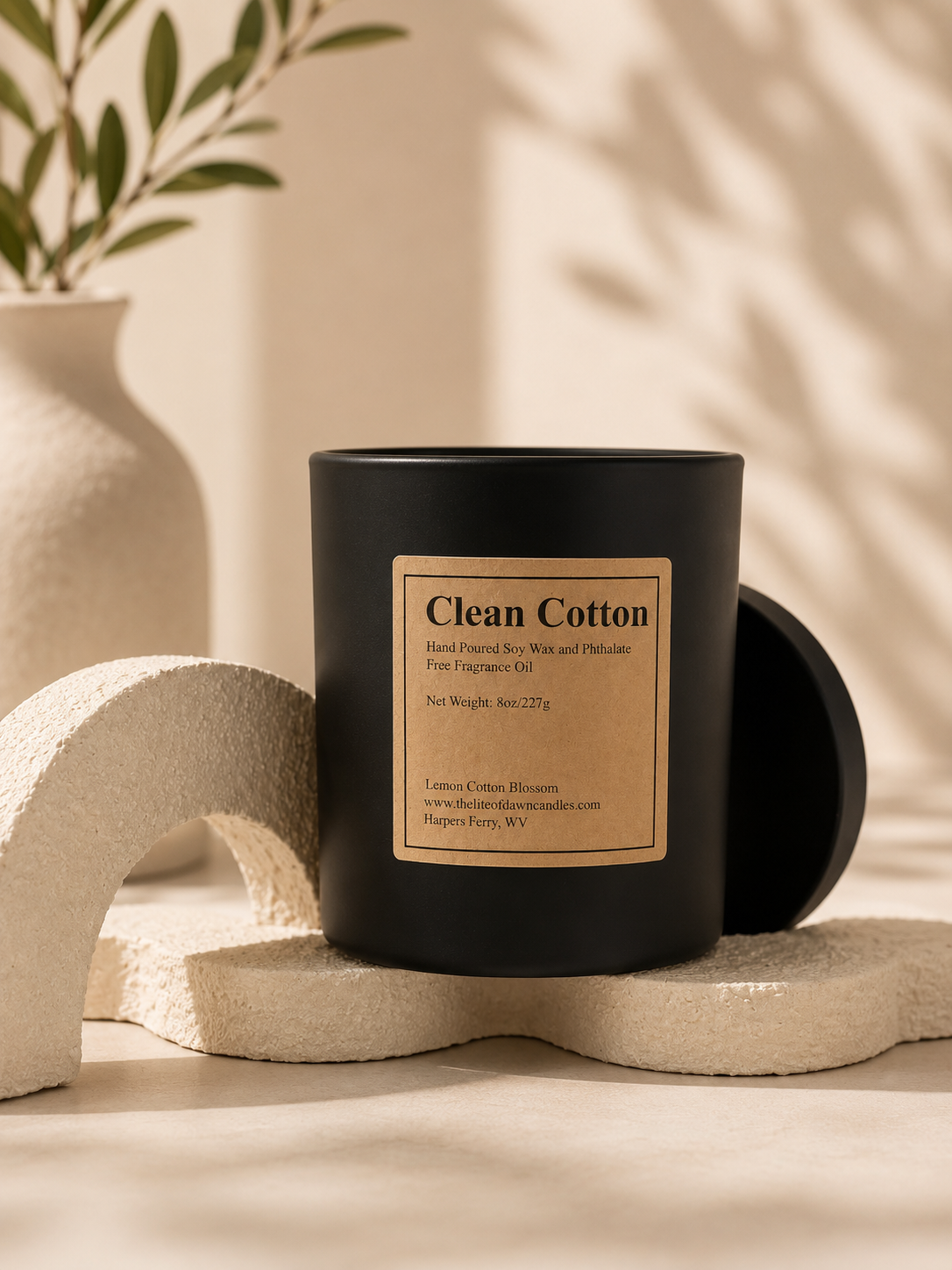 Clean Cotton Soy Wax Candle 8oz