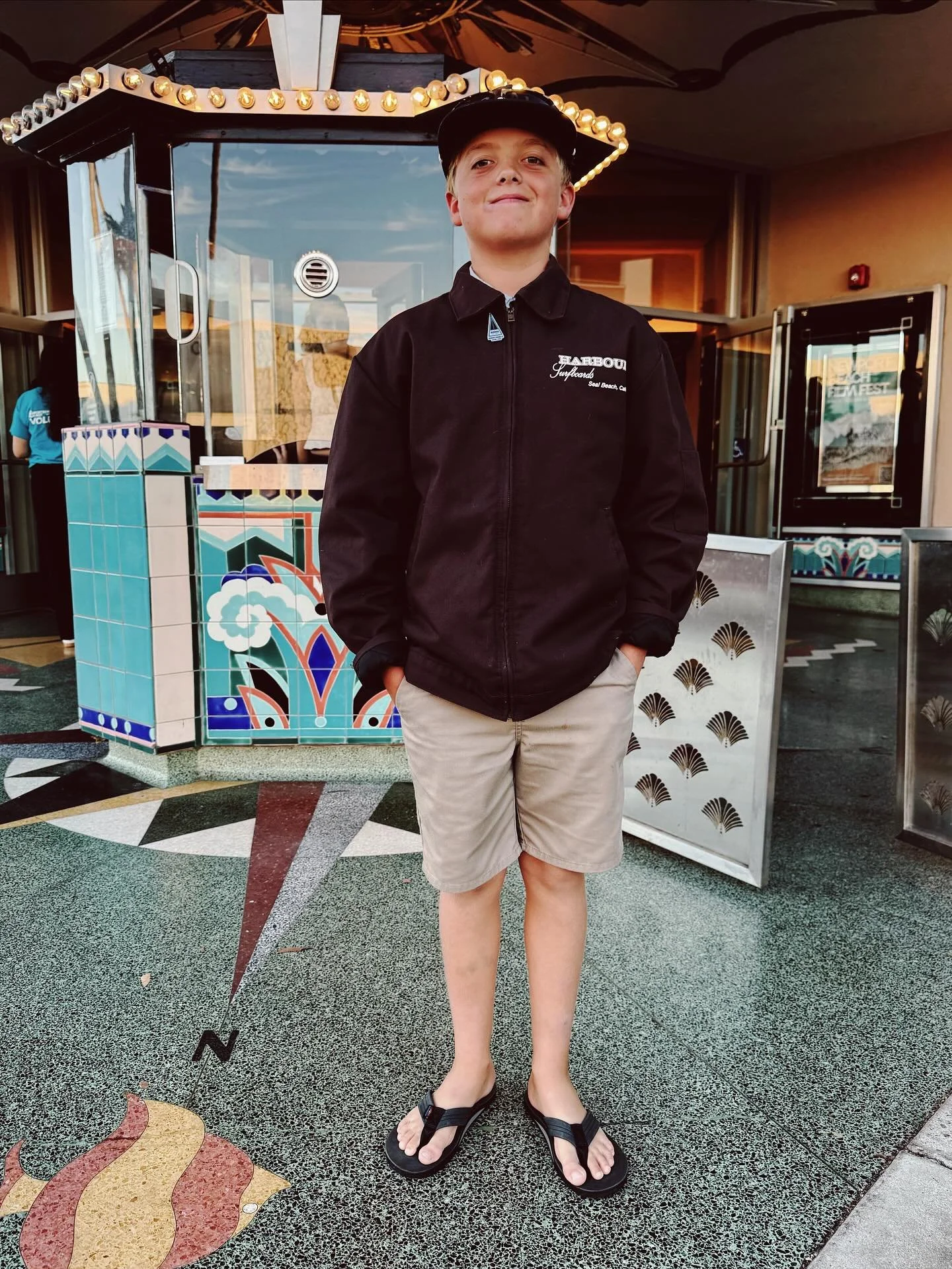 Ran into this young grom last night @harbour_chronicles showing @newportbeachfilmfest. 
It’s great to see the next generation of shreddas staying stoked by our surf history. 
If you haven’t seen @harbour_chronicles yet you’ll want