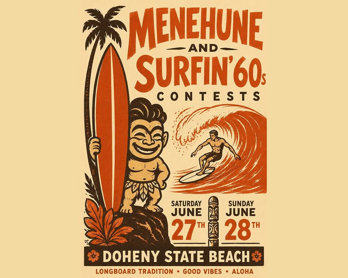 It is that time of year again. Time for the Menehune and Surfin&rsquo; 60s contest. 

What&rsquo;s the Menehune and Surfin&rsquo; 60s you ask? 

Well, the Menehune is our annual kids contest where young Groms can get their first taste of the spotligh