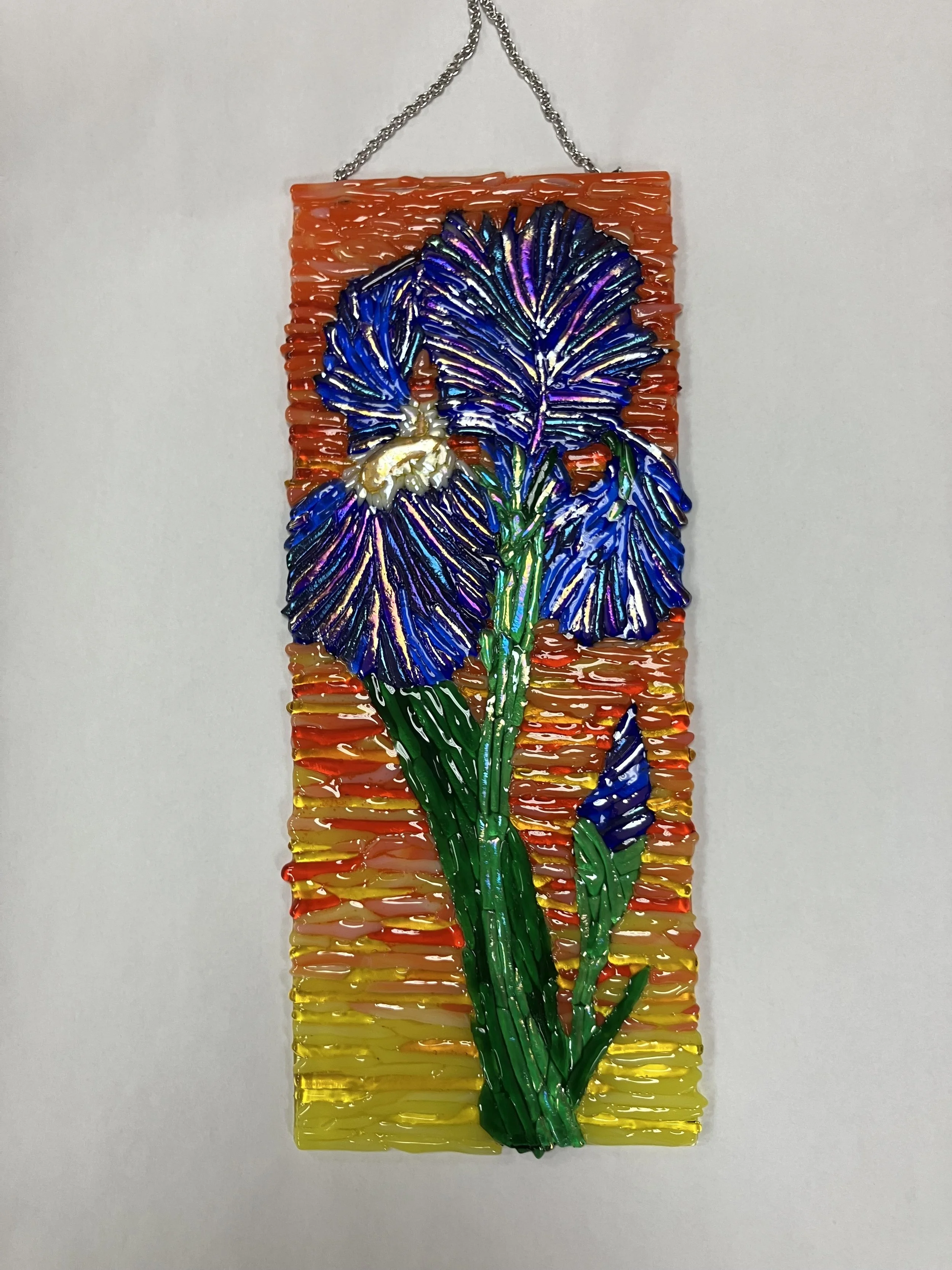 Tall purple iris