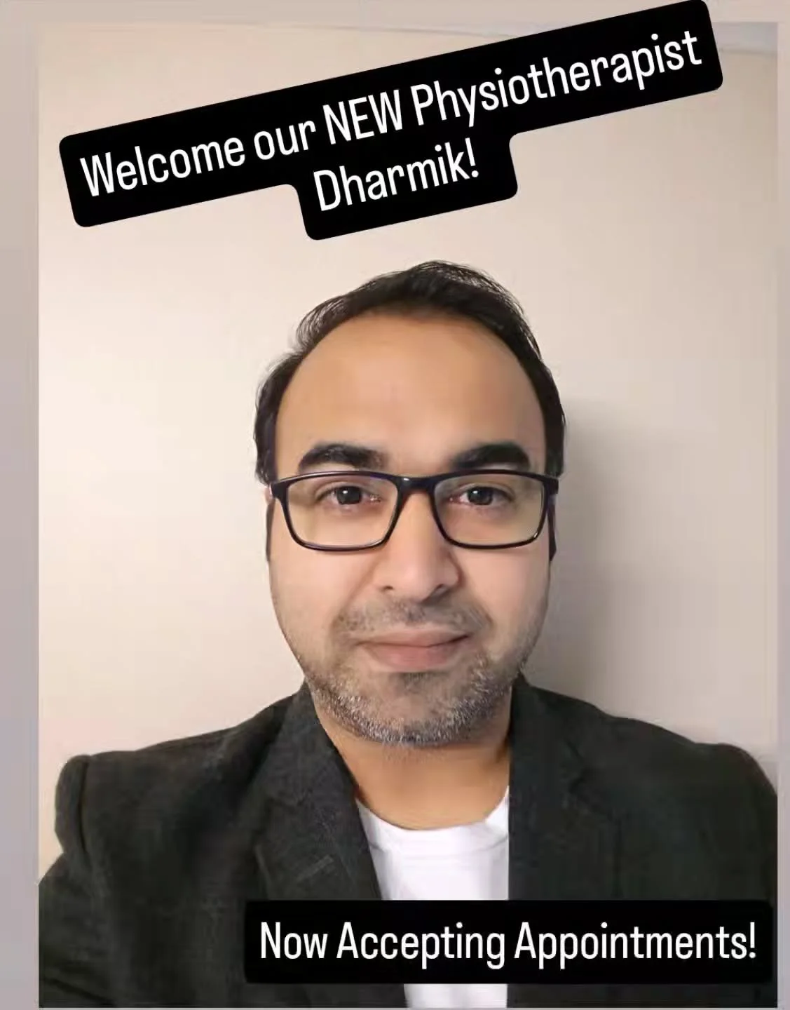 We are excited to have a NEW Physiotherapist therapist joining our team!  Physiotherapy is now offered 6 days per week! π₯
Monday/Wednesday : 10-7- Dharmik
Tuesday/Thursday : 10-6 - Ishika 
Friday : 9-1 - Dharmik
Saturday : 9-1 - Ishika and Dharmik