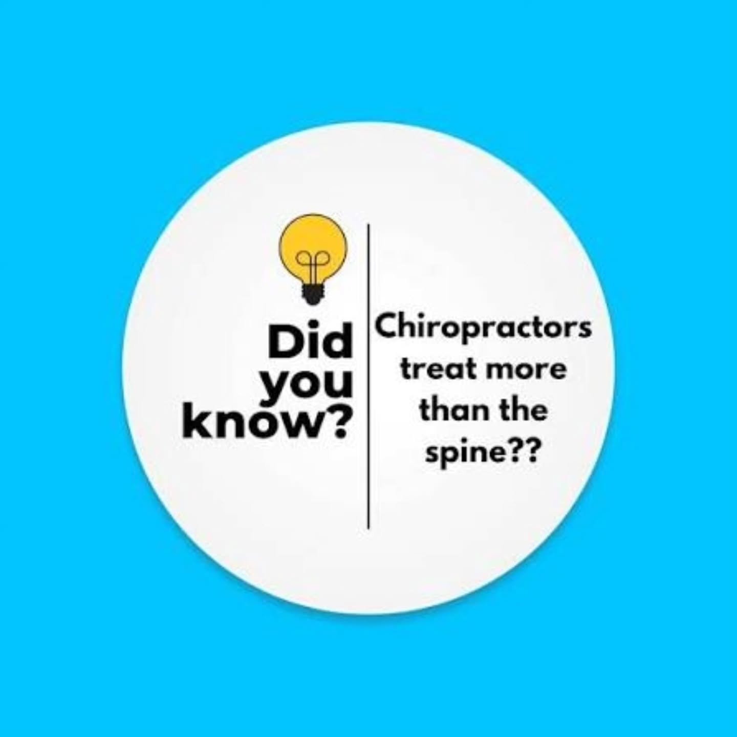 Yes, we treat more than back pain!  We are trained to diagnose and treat all types of musculoskeletal issues and other complaints. 

Unsure what type of treatment is best for your injury or condition...ask us!

#chiropractic 
#Woodbridge 
#feelyourbe