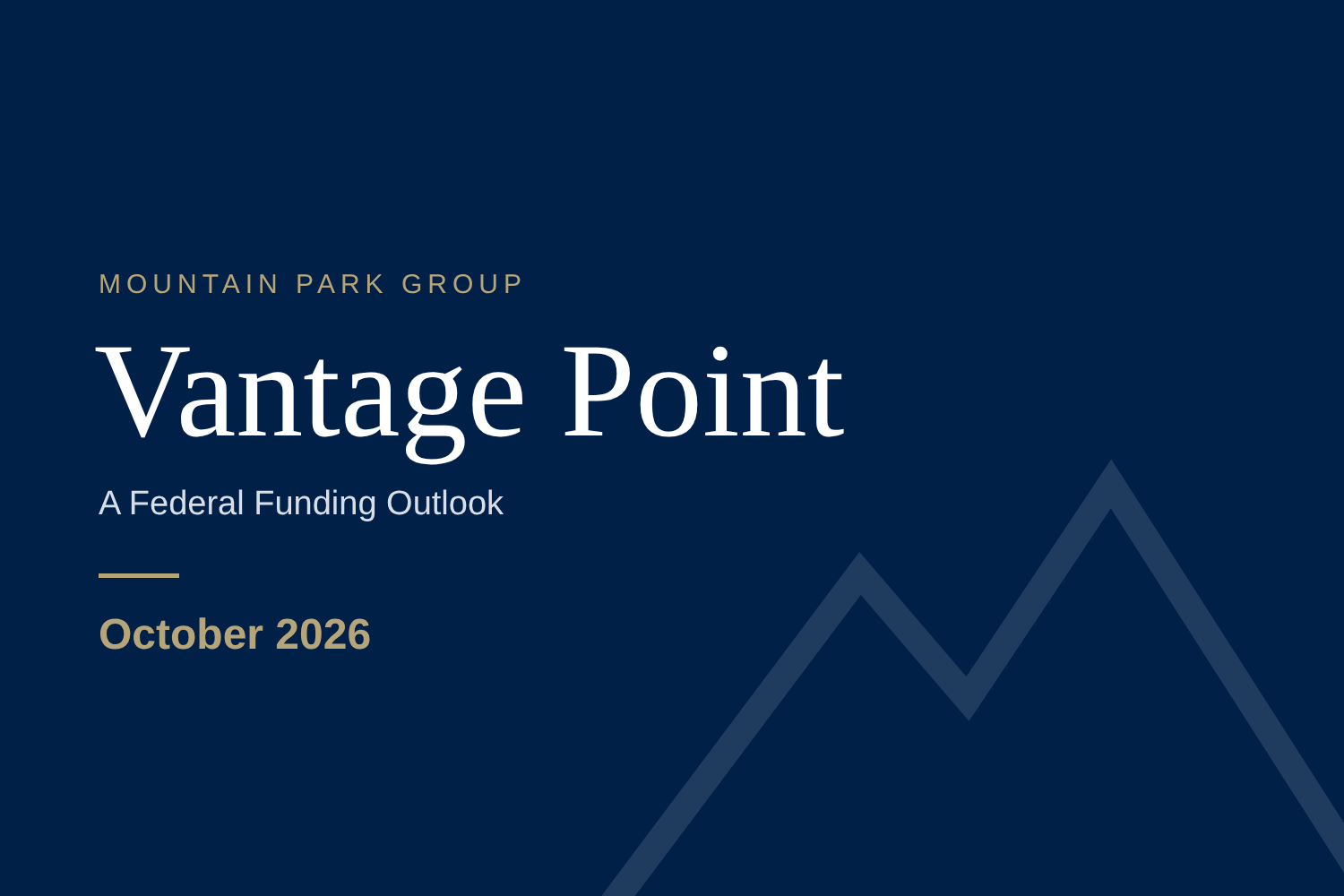 Vantage Point: October 2026