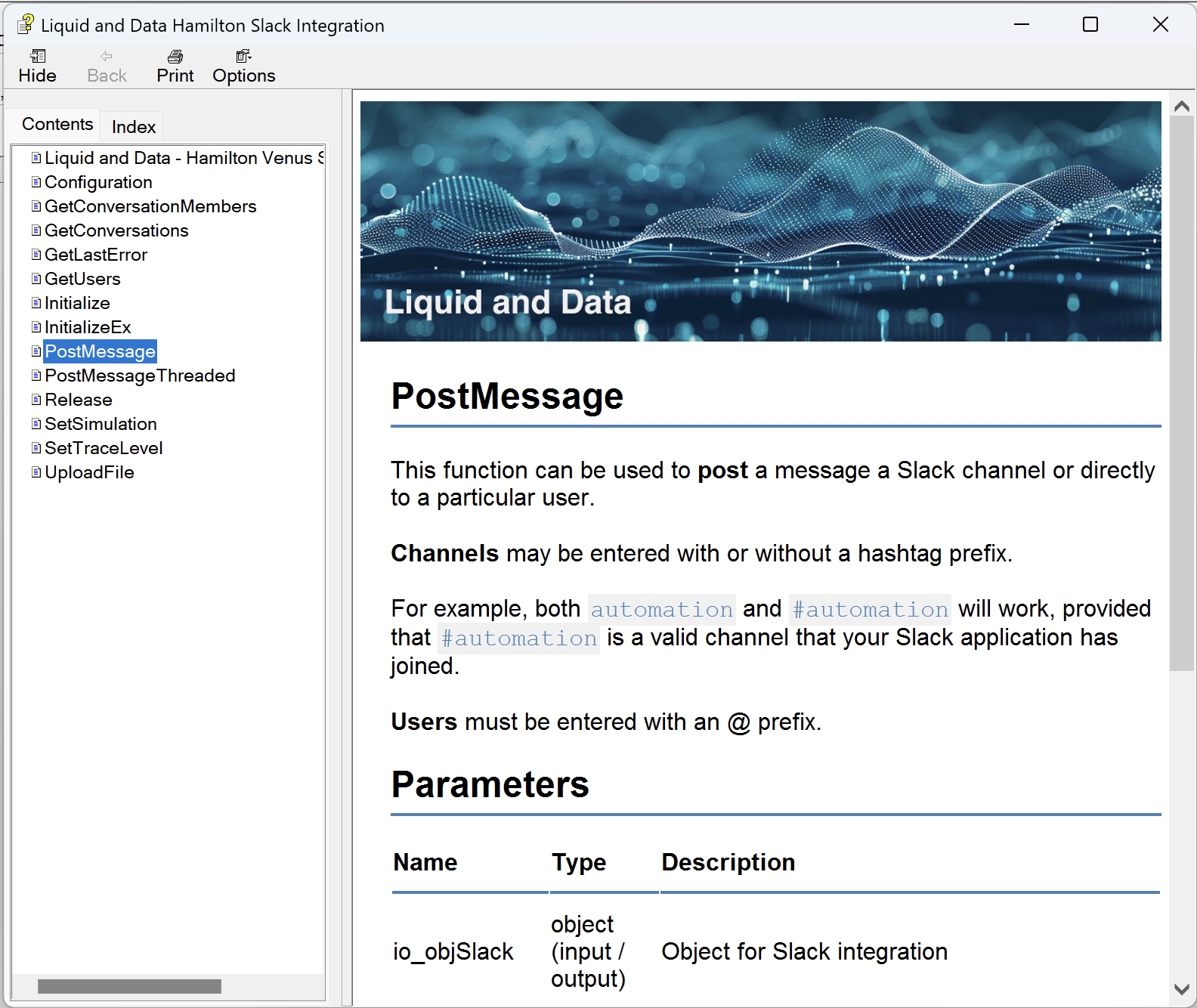 Integrated help documentation