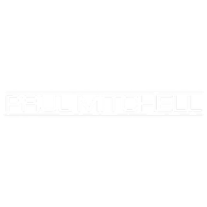 Black background with the logo and text 'Paul Mitchell' in white.