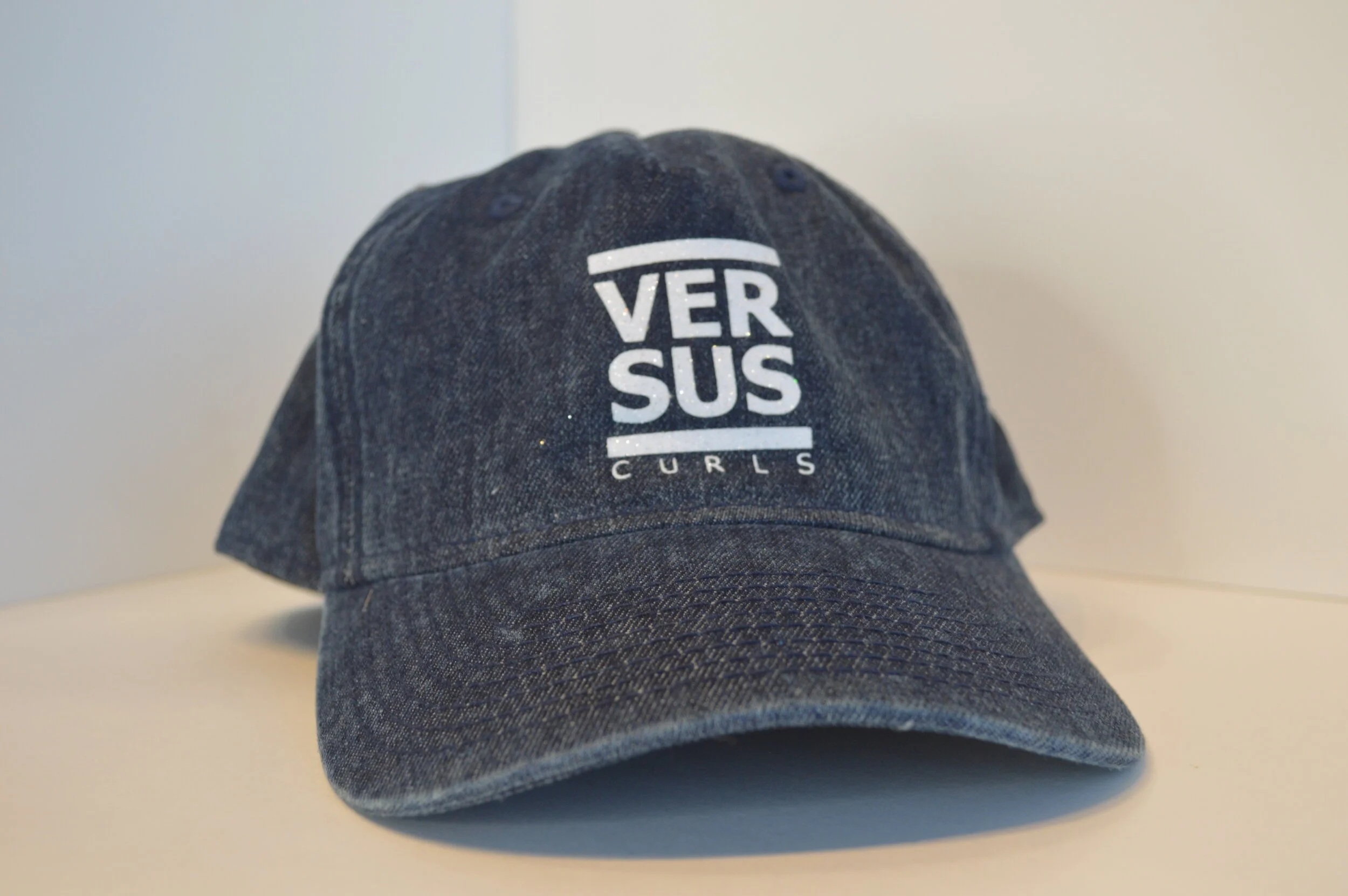 Versus Curls Denim Baseball Cap