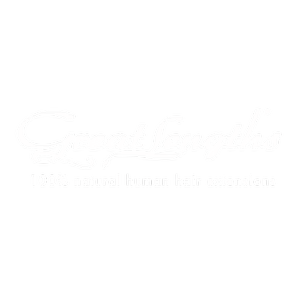 Logo for Great Lengths displaying white cursive text on a black background, with the tagline '100% natural human hair extensions'.