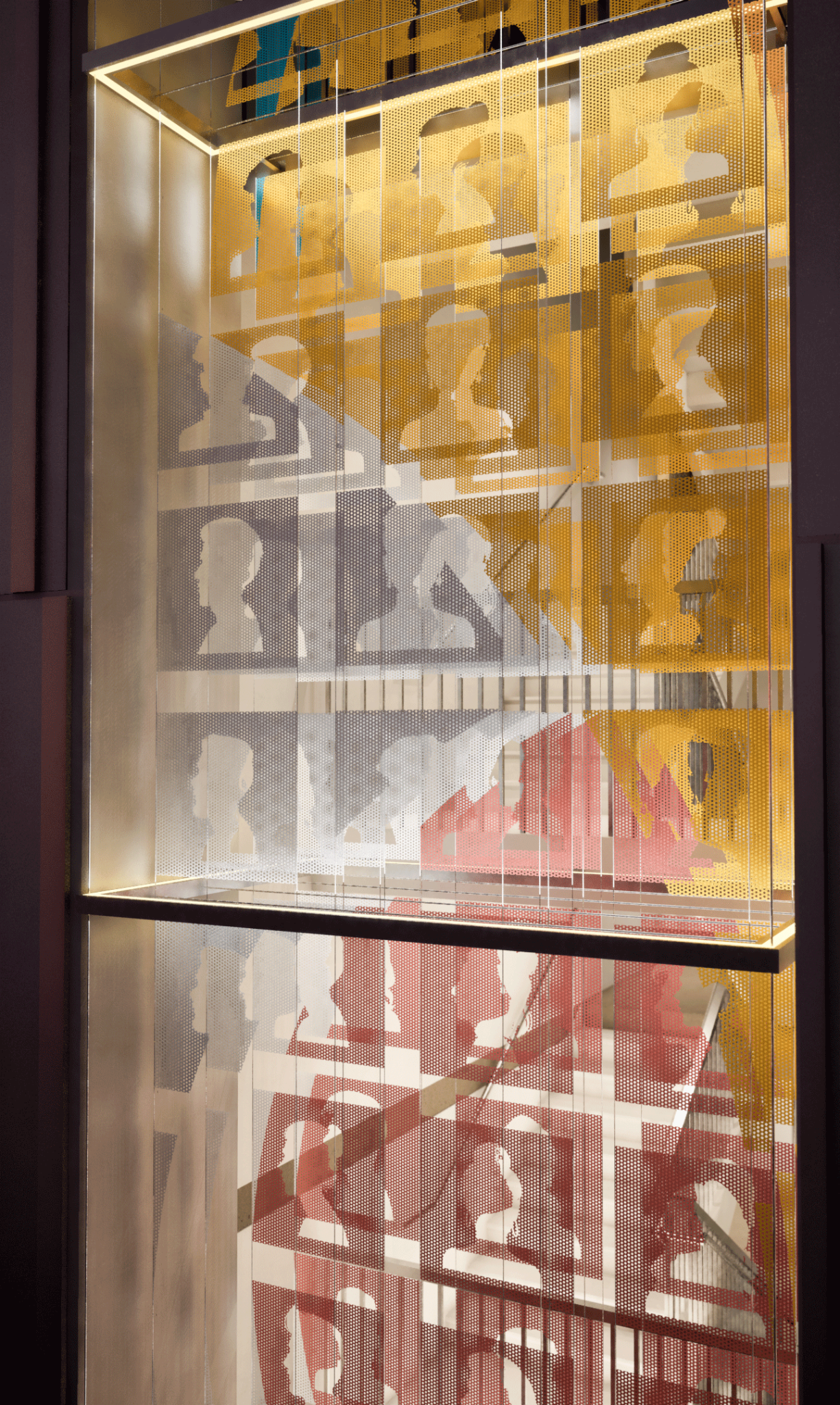 Figurative Tapestry is a public art installation in Oakland celebrating community identity through layered portrait panels and immersive design.