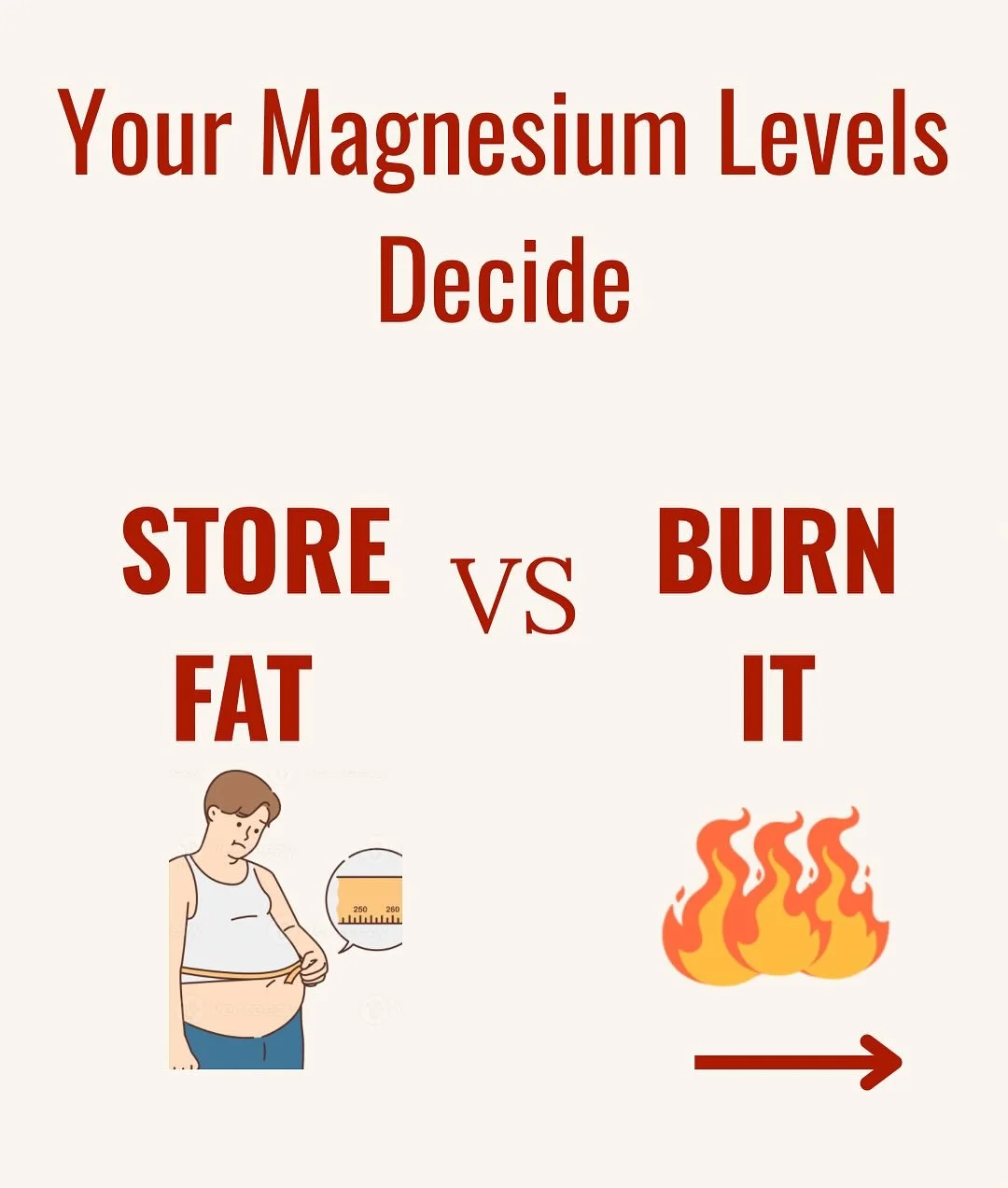 Did you know magnesium could be linked to stored fat? 🤯
⁠
Boost your magnesium intake through leafy greens, nuts, seeds, and supplements to support a healthy metabolism and potentially reduce fat storage! 🌿💪⁠
⁠