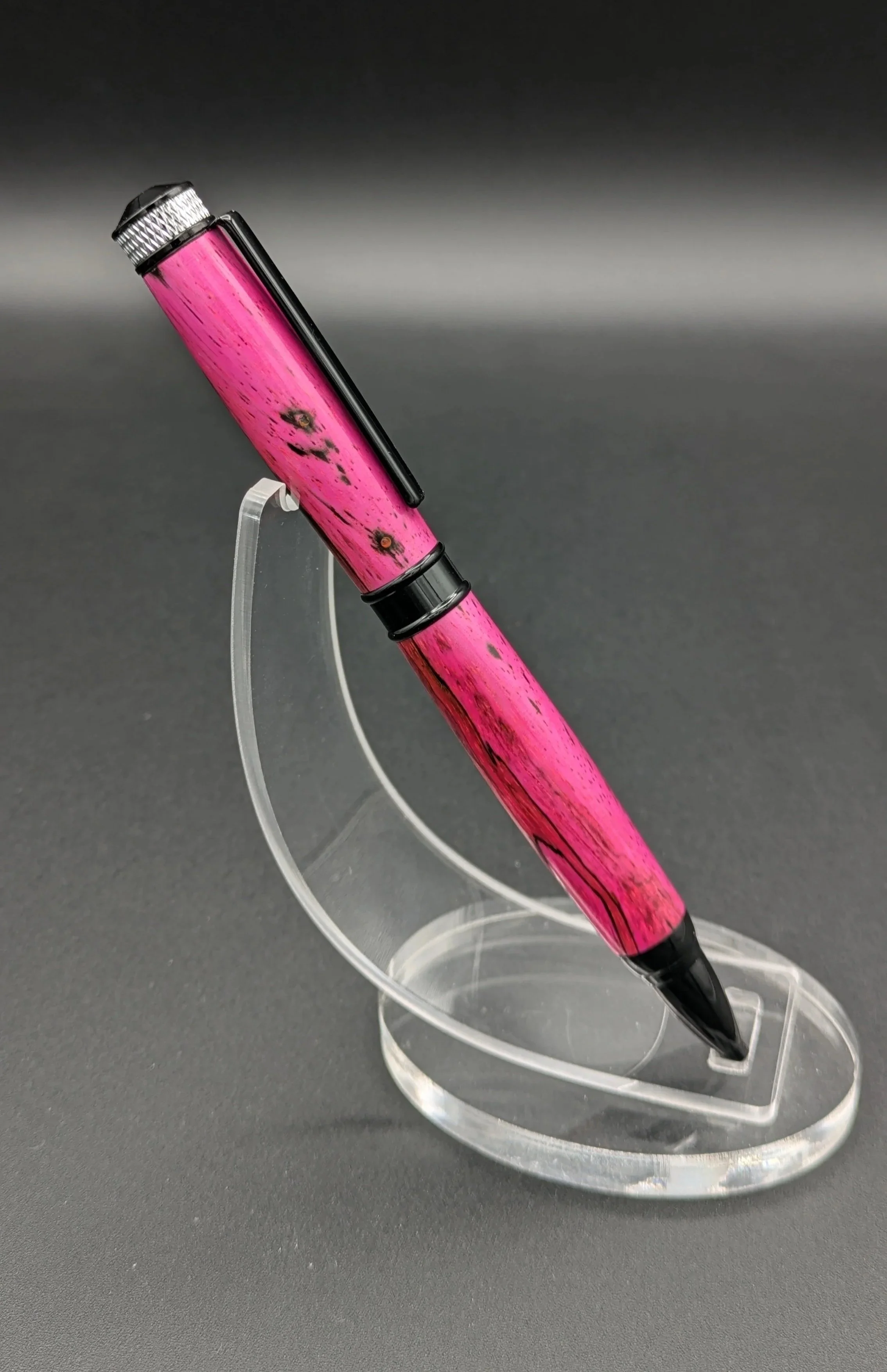 Magnate made from Pink Dyed Spalted Tamarind