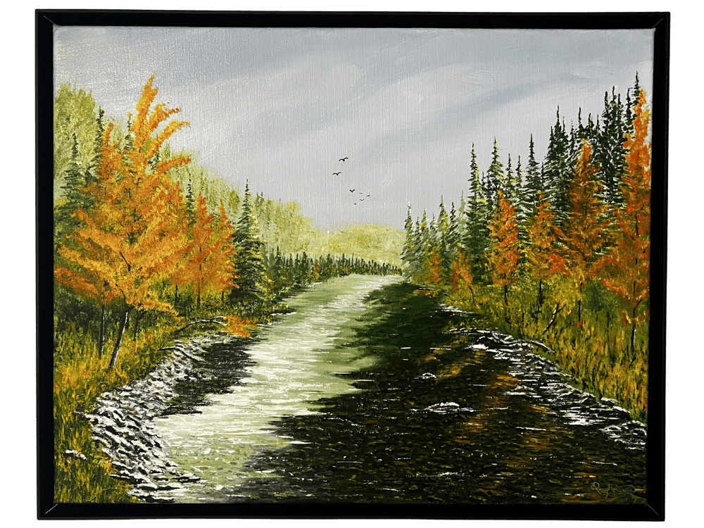 Tamarack River (16 x 20) Framed Wrapped Canvas