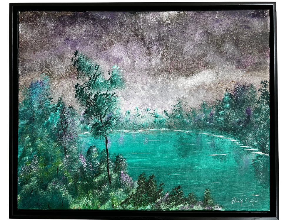 Midnight Pond (20 x 16)